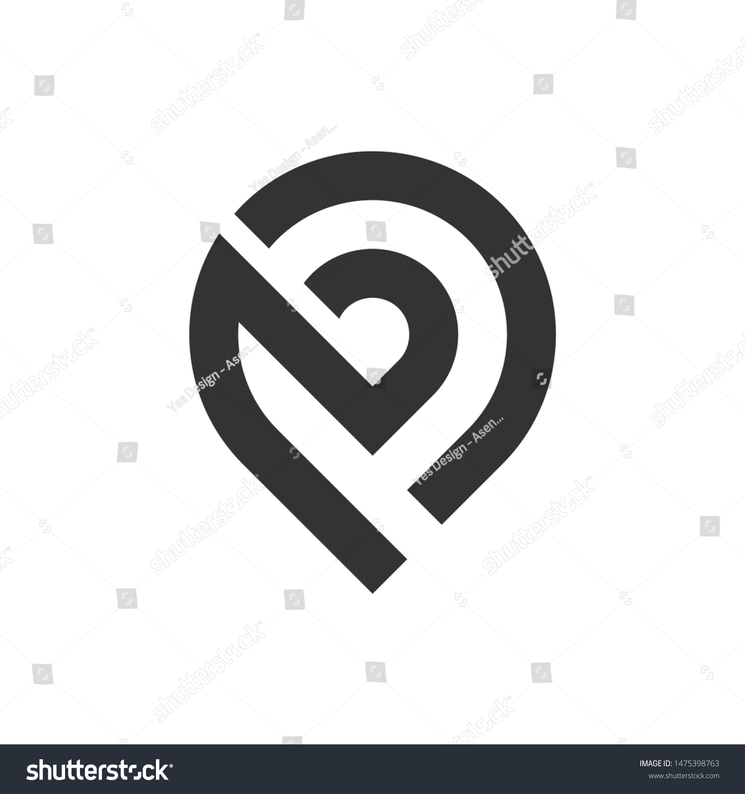 Image Vectorielle De Stock De Abstract Letter B Bp Logo Concept