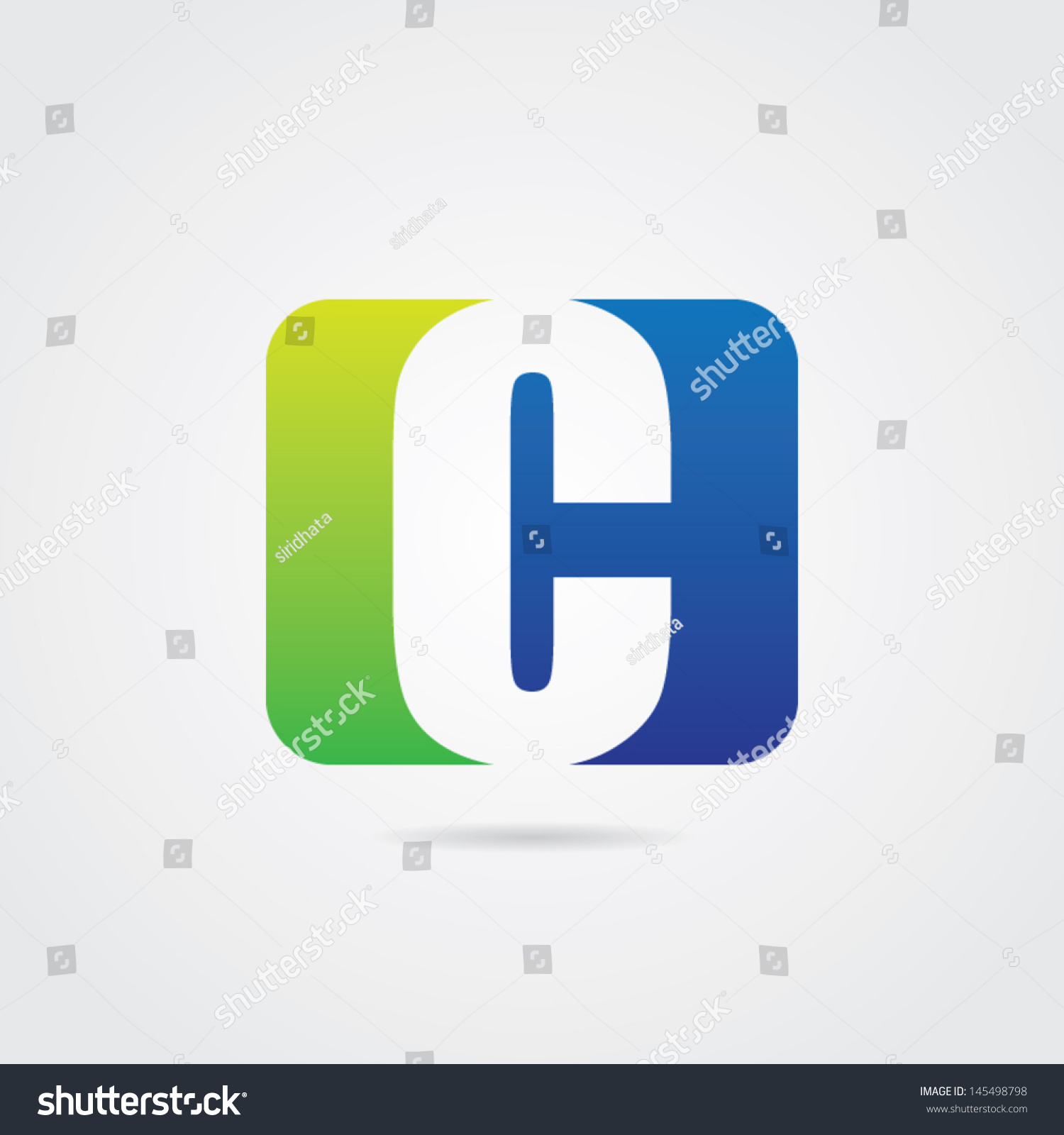 Abstract Letter C Icon Stock Vector Illustration 145498798 : Shutterstock