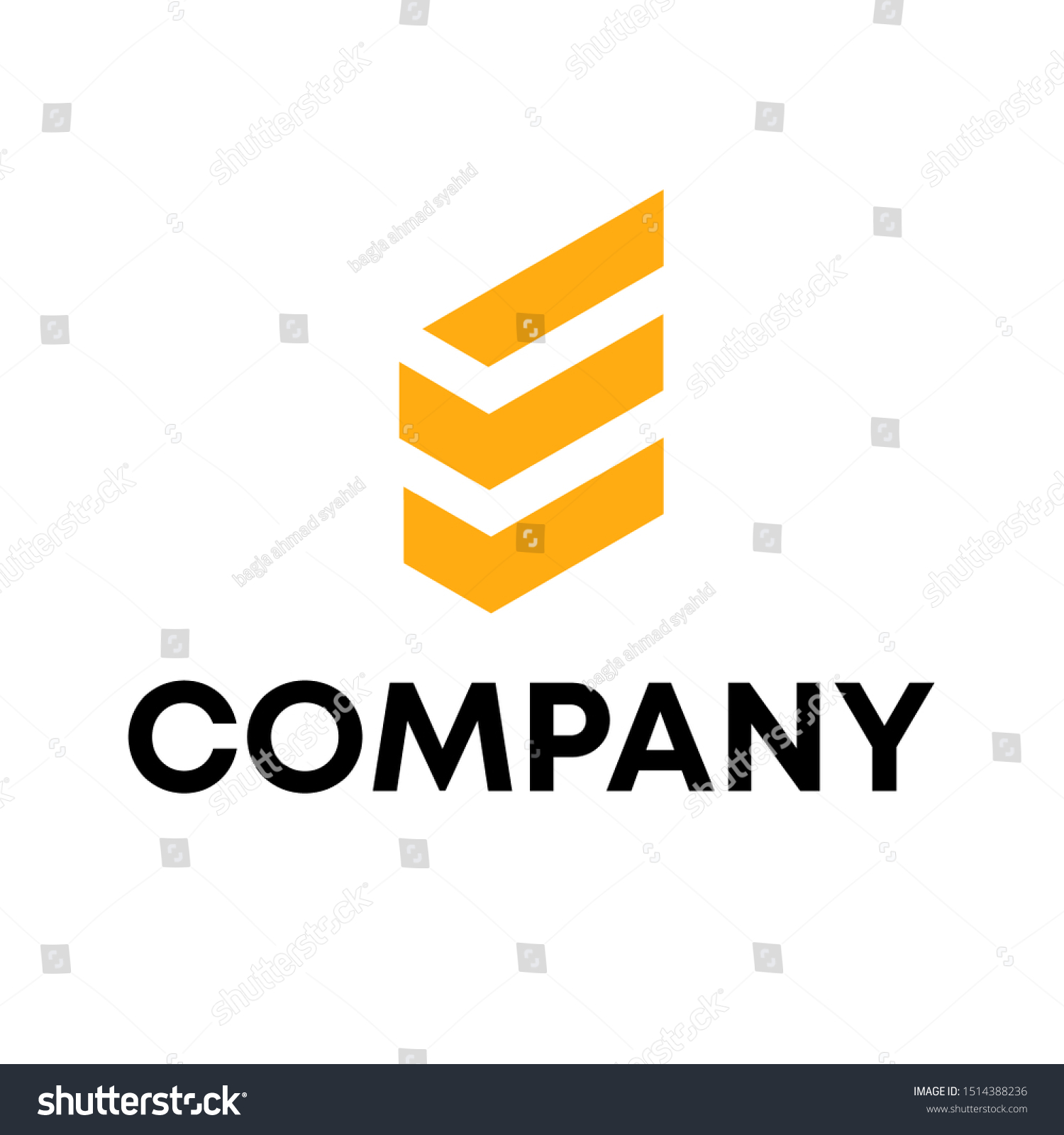 Abstract Letter Shape E Logo Design Stock Vector (Royalty Free) 1514388236