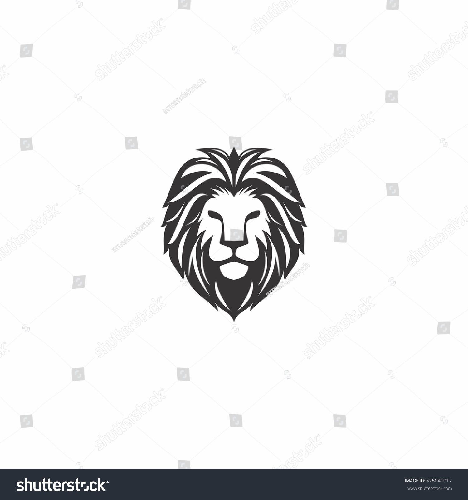 Abstract Lion Head Icon Logo Design Stock Vector 625041017 - Shutterstock