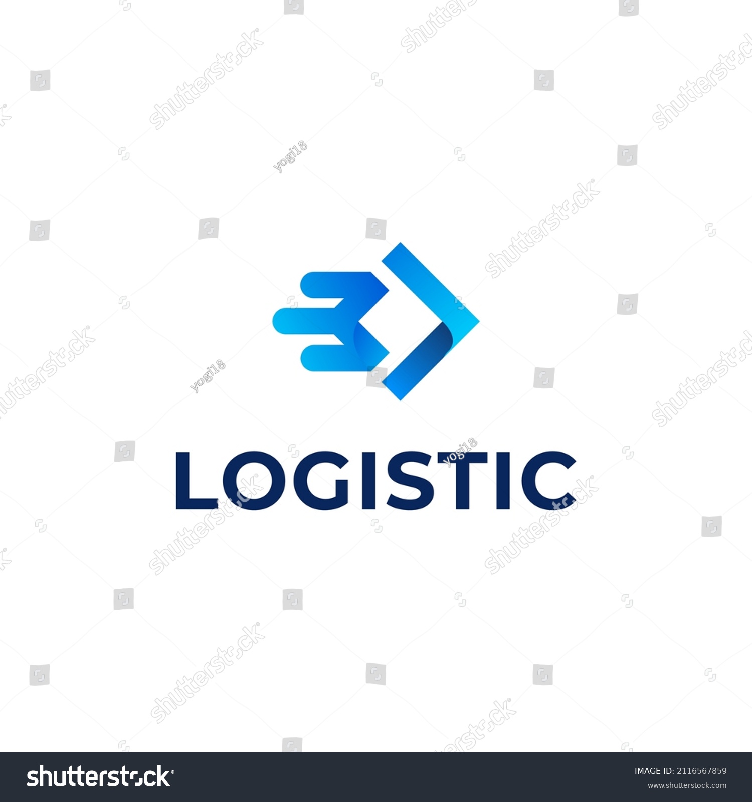 Abstract Logistics Logo Design Inspiration Vector Stock Vector (Royalty ...