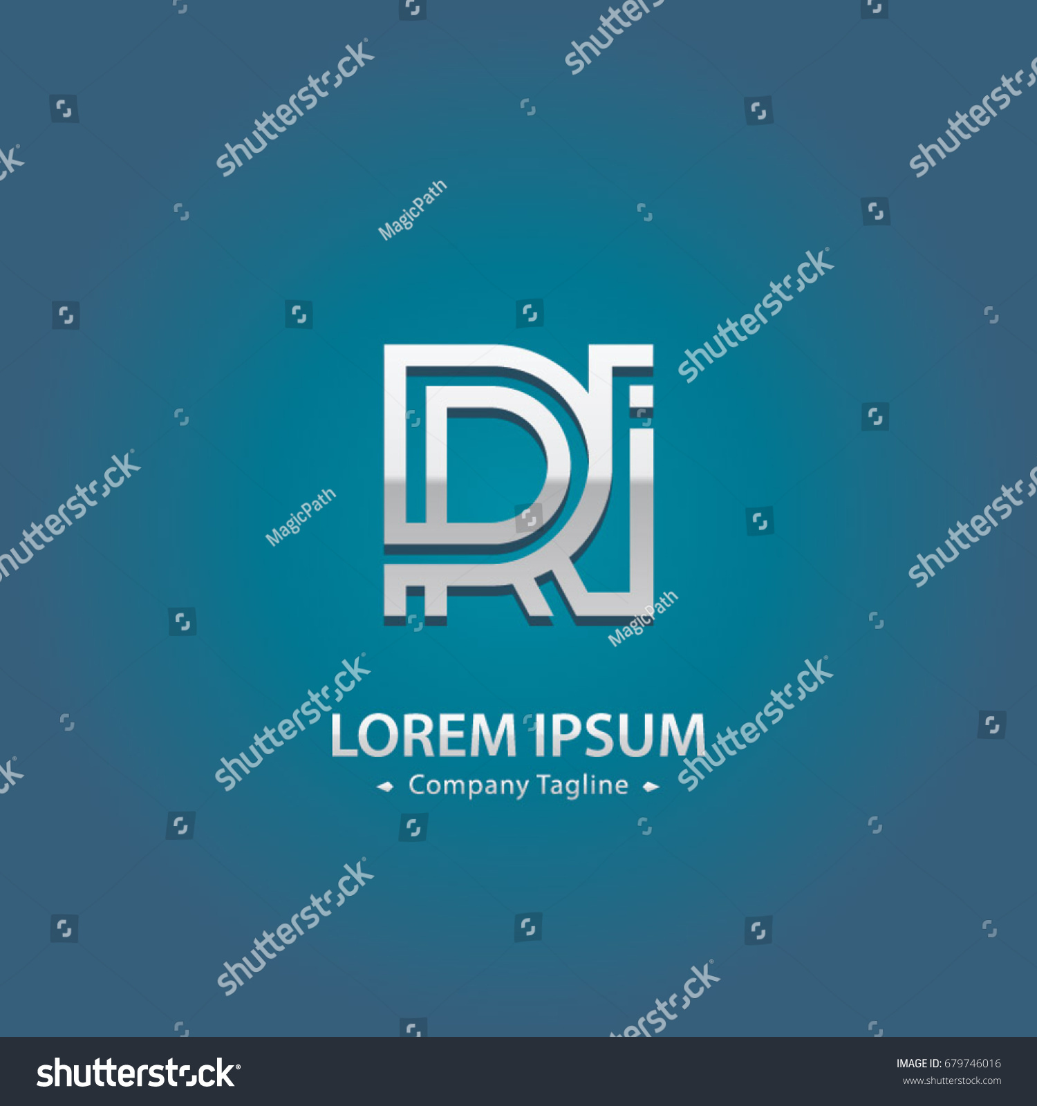 Abstract Logo Design Combinations Letter R Stock Vector (Royalty Free