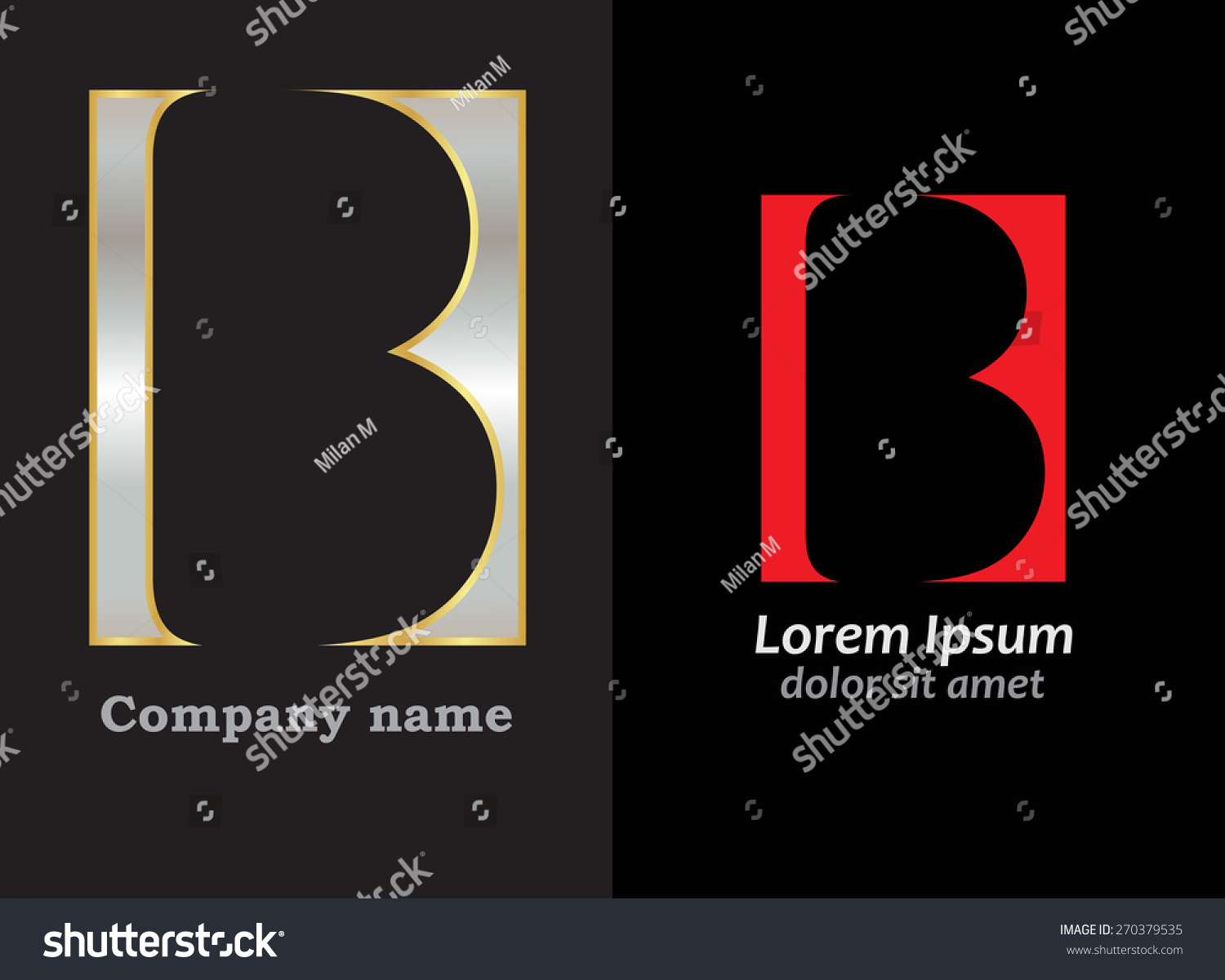 Abstract Logo Designletter B Logovector Logo Stock Vector (Royalty Free ...