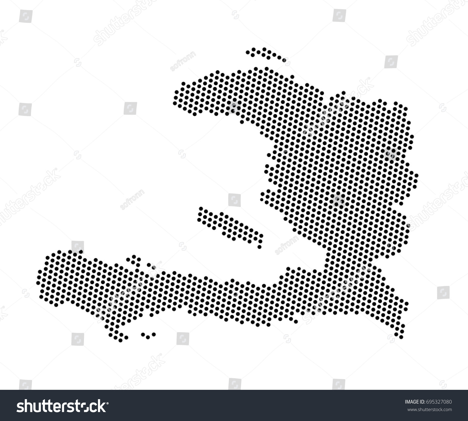 abstract map haiti dots planet lines stock vector 695327080 shutterstock