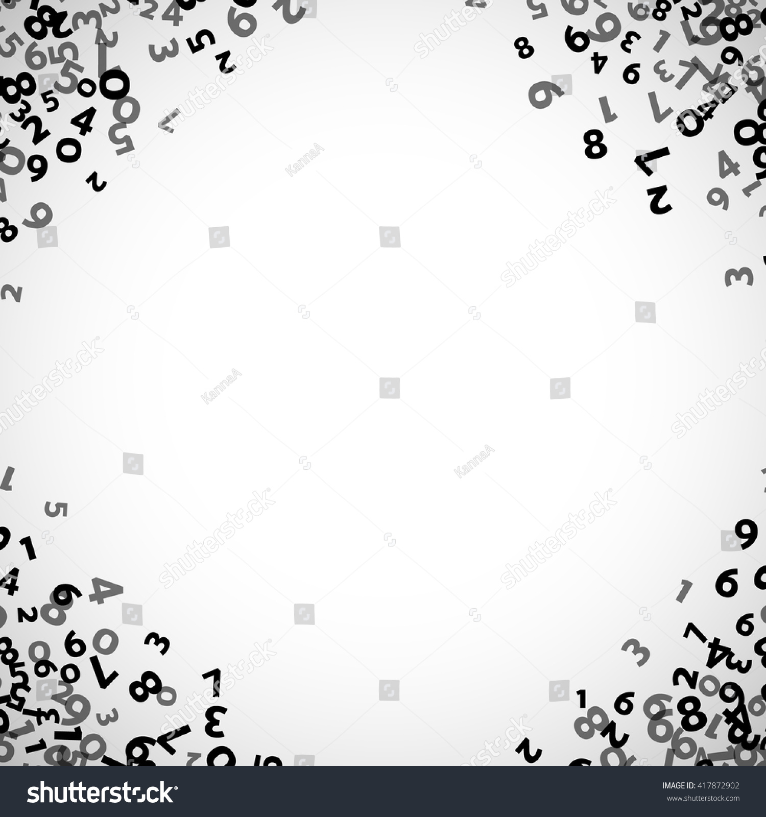 abstract math number background vector illustration stock vector border designs in black and white