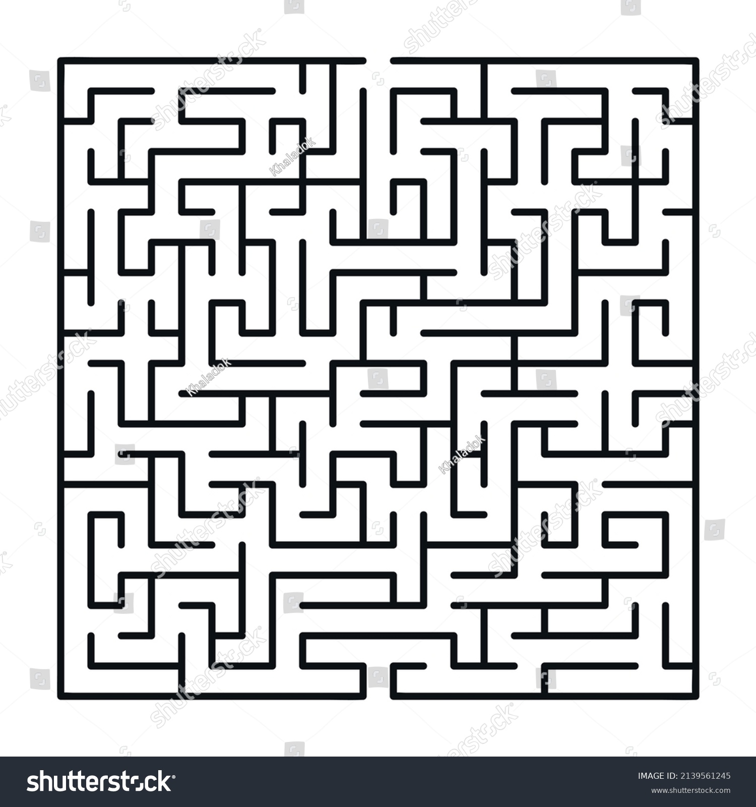 SVG of Abstract maze labyrinth with entry and exit. Vector labyrinth 306. svg