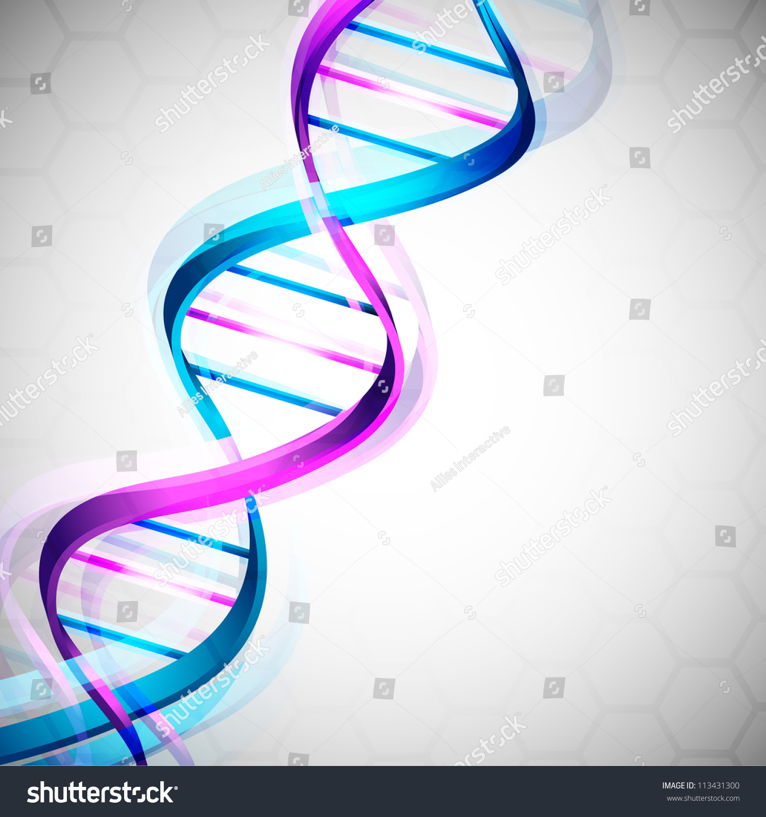 Abstract Medical Background Colorful Dna Eps Stock Vector 113431300 ...