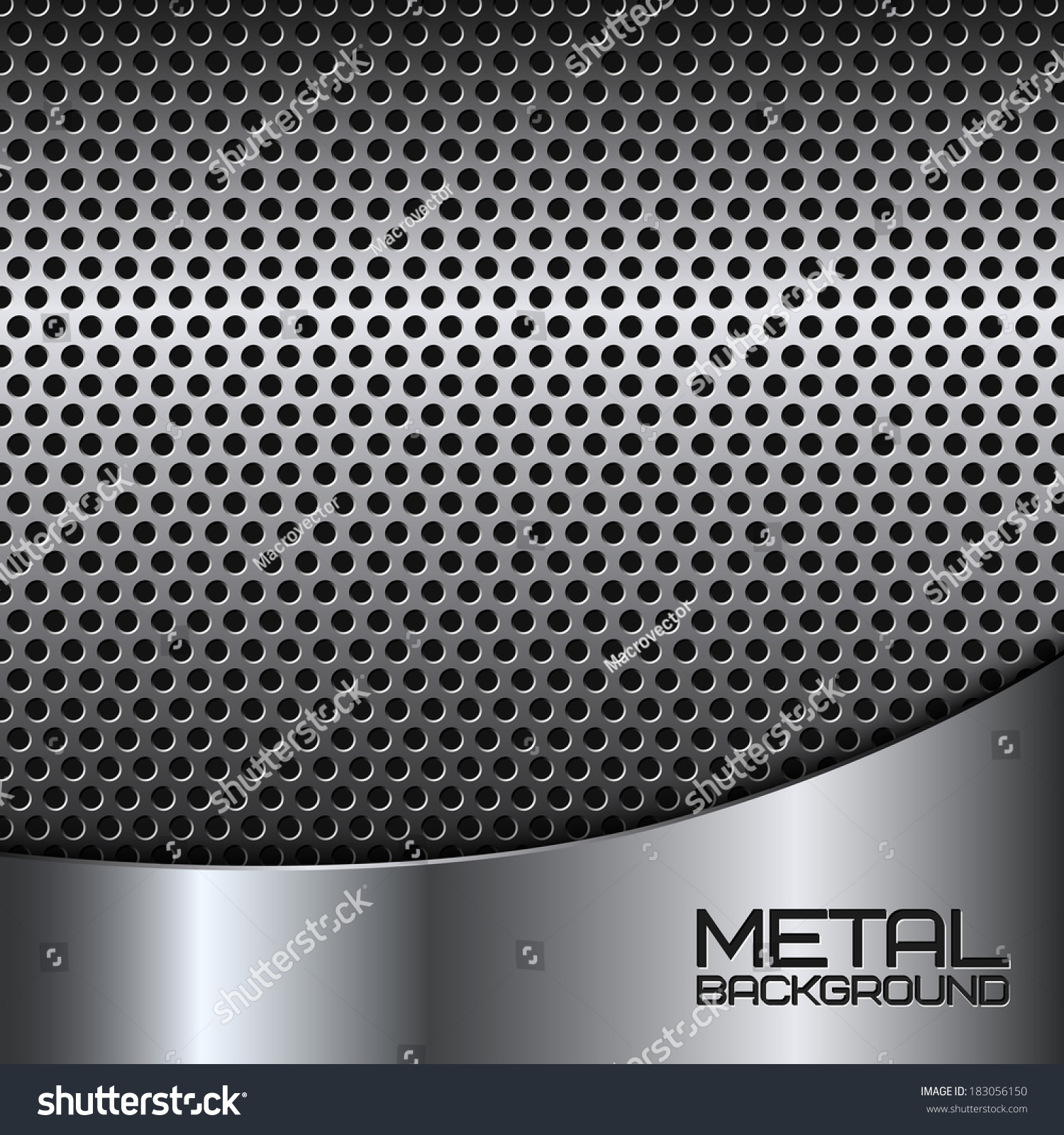 Abstract Metal Background With Steel Silver Chrome Surface And ...