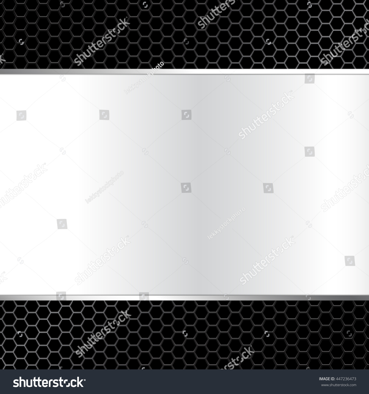 Abstract Metal Texture Background Rectangle Frame: vector de stock