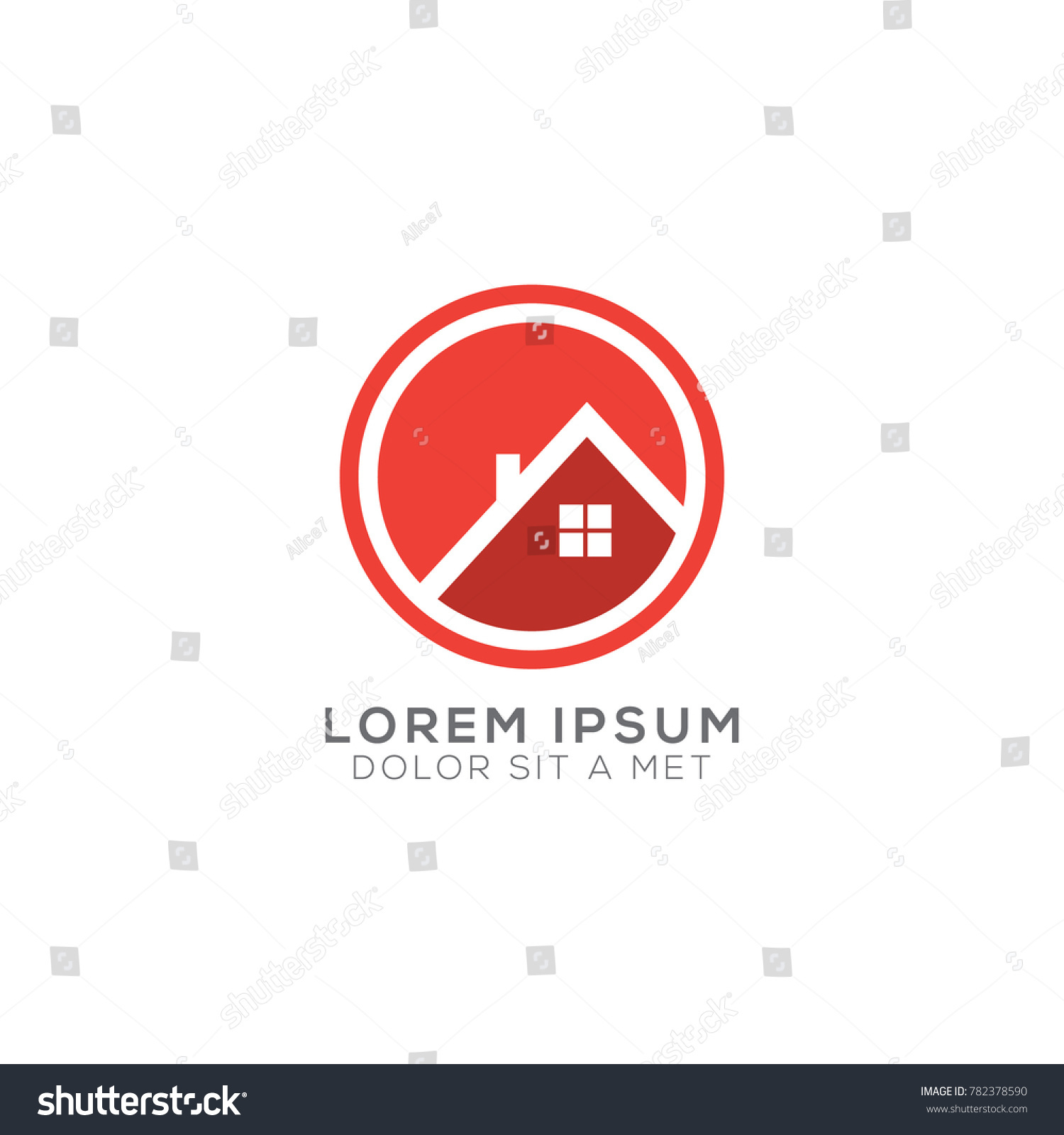 Abstract Modern House Logo Design Vector Stock Vector Royalty Free