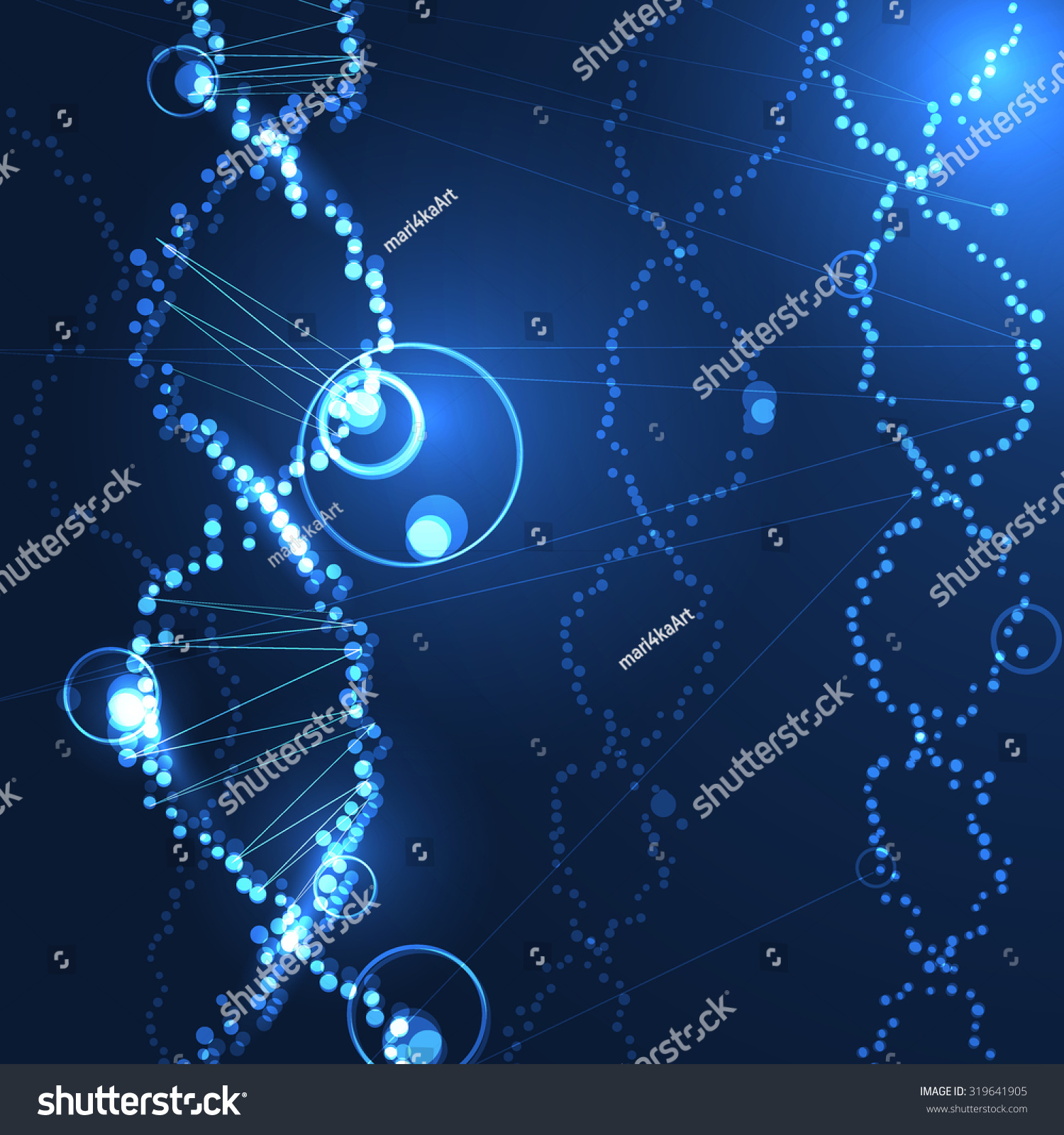 Abstract Molecular Background. Molecule Background. Stock Vector ...