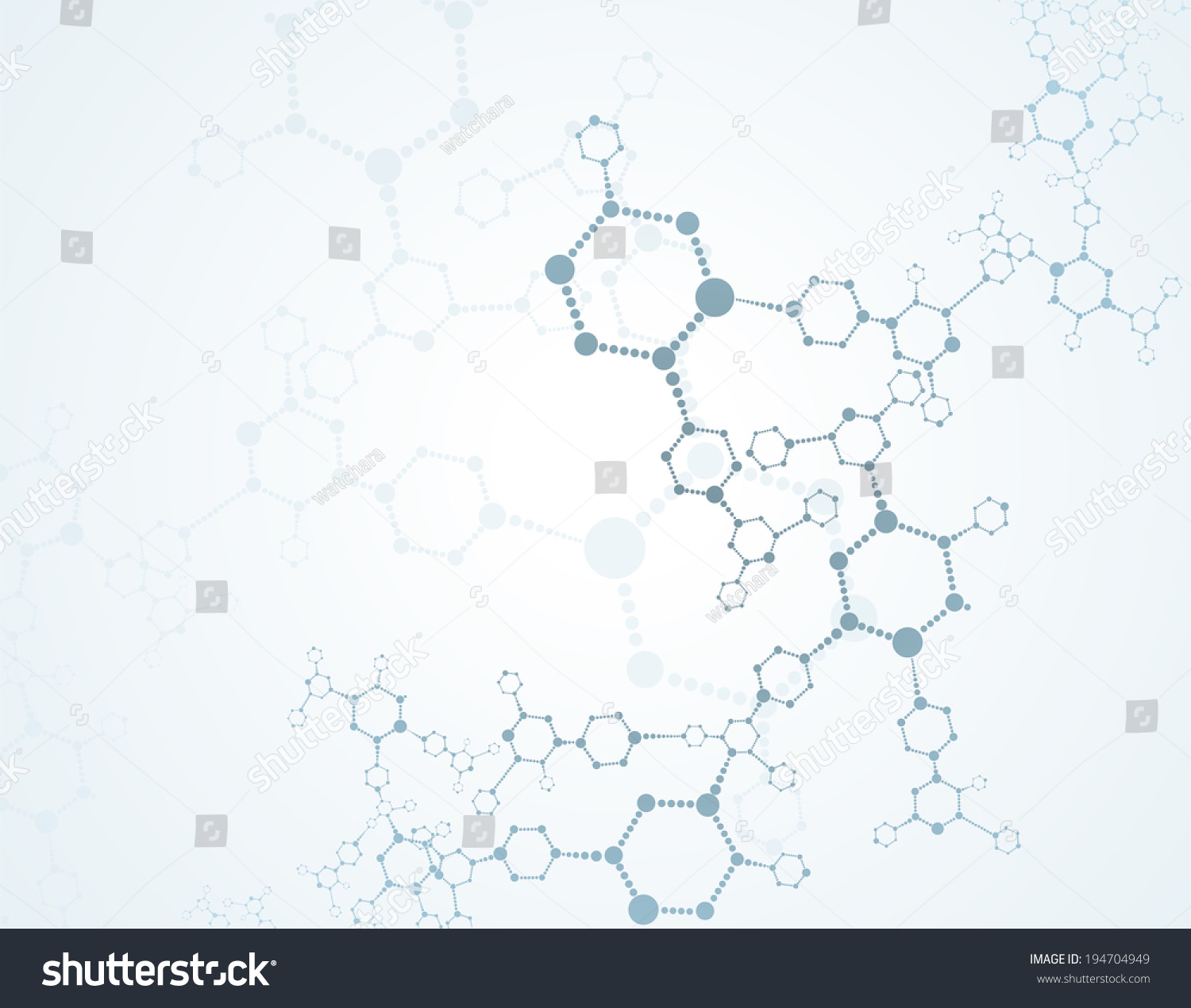 Abstract Molecules Medical Background Stock Vector (Royalty Free ...