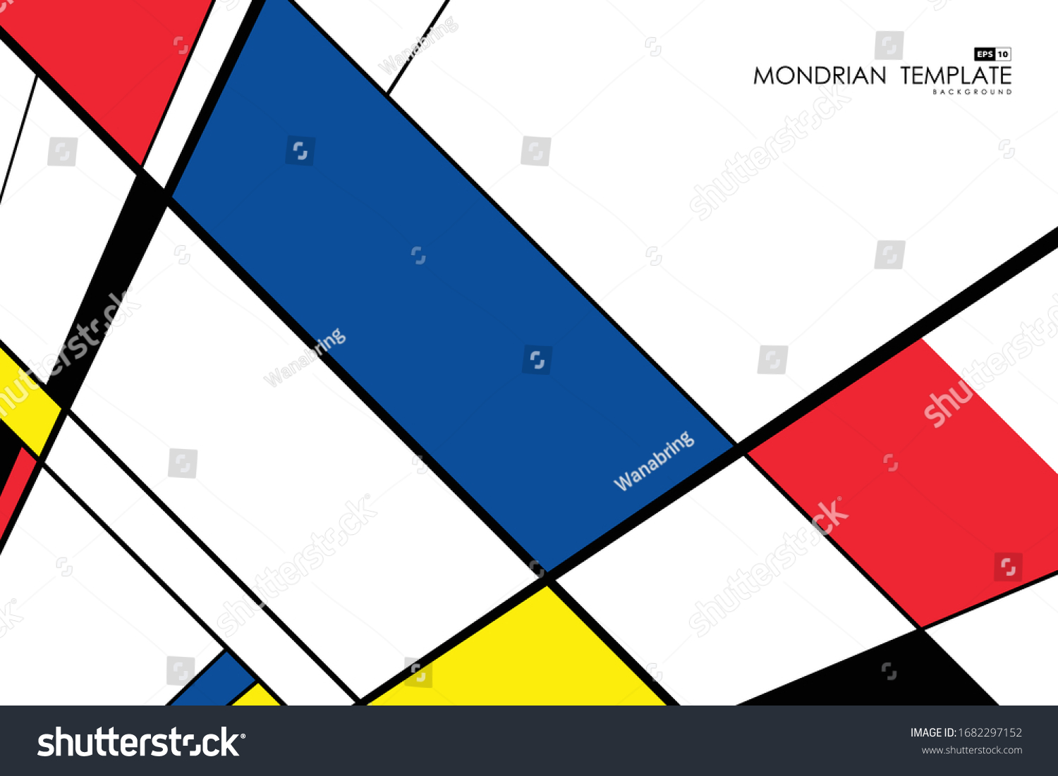 Abstract Mondrian Template Design Artwork Retro Stock Vector Royalty Free Abstract Mondrian Template Design Artwork Retro Stock Vector Royalty Free