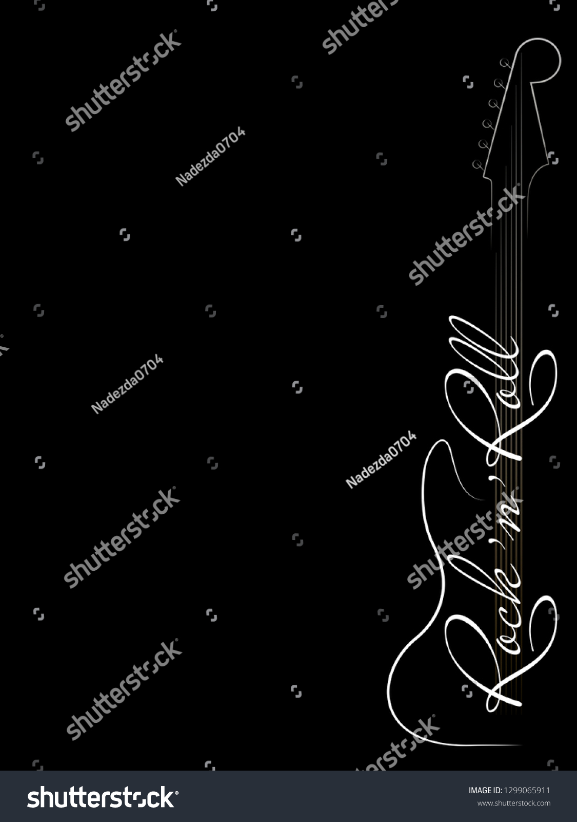 Abstract Musical Logo Black White Music Stock Vector Royalty Free 1299065911