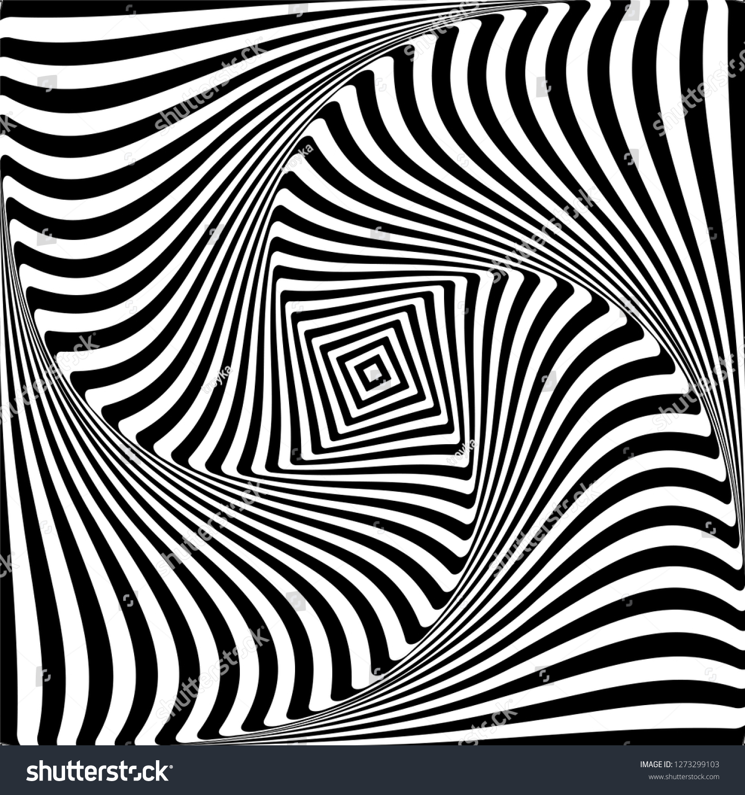 Black and white abstract op art graphic design