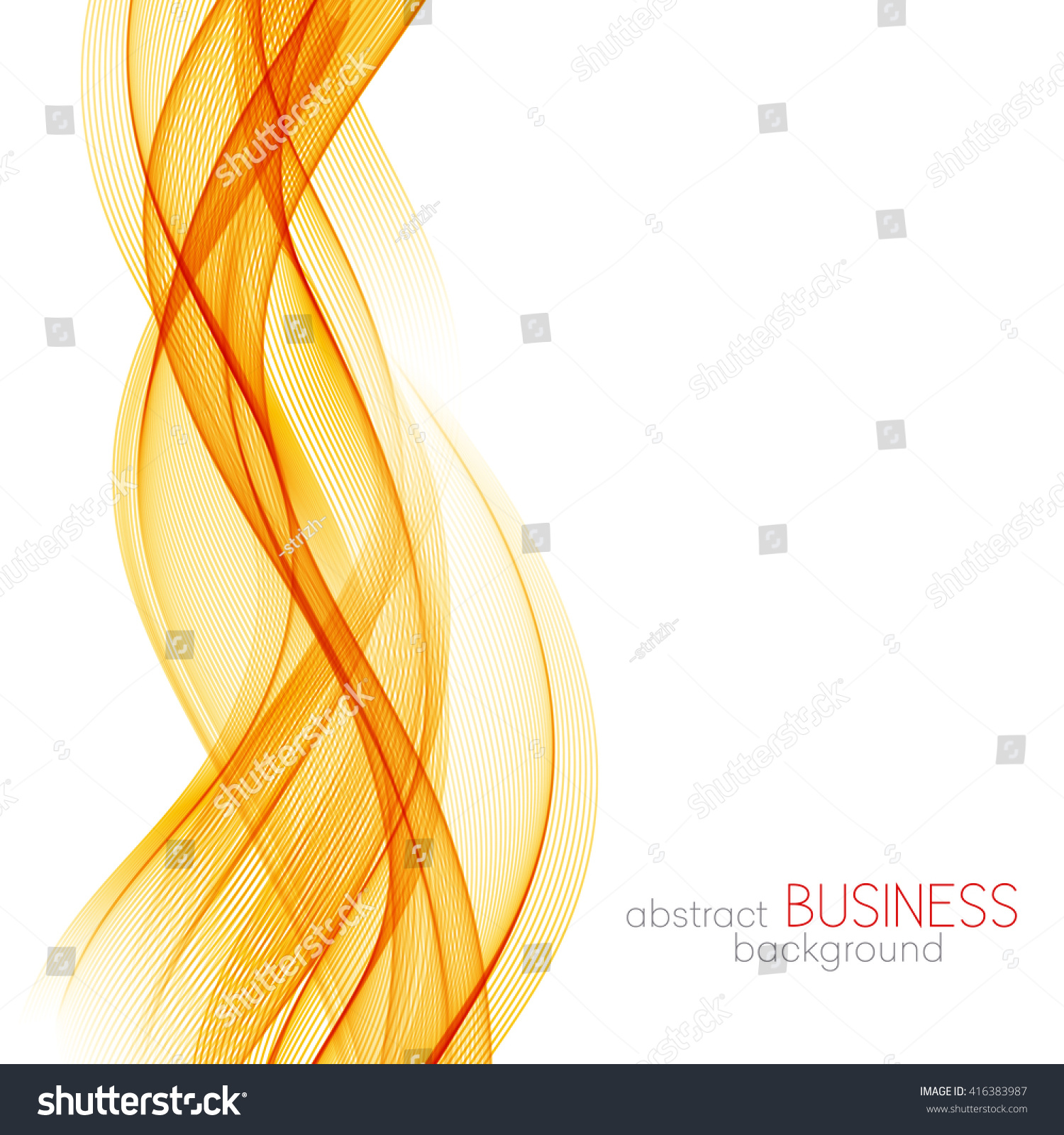 Abstract Orange Color Wave Design Element Stock Vector Royalty Free 416383987 Shutterstock 6185