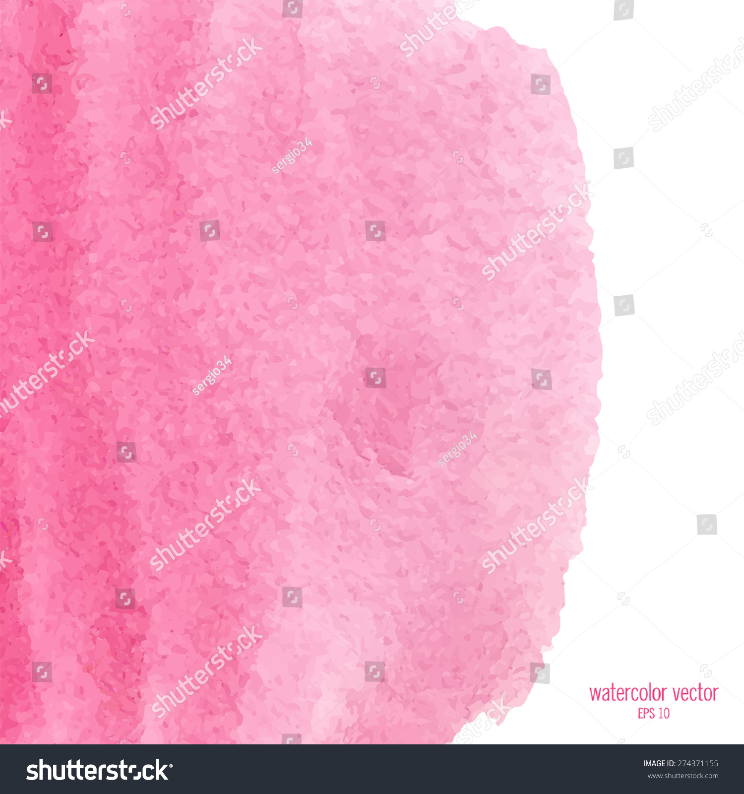 Abstract Pink Watercolor Background Vector Stock Vector (Royalty Free