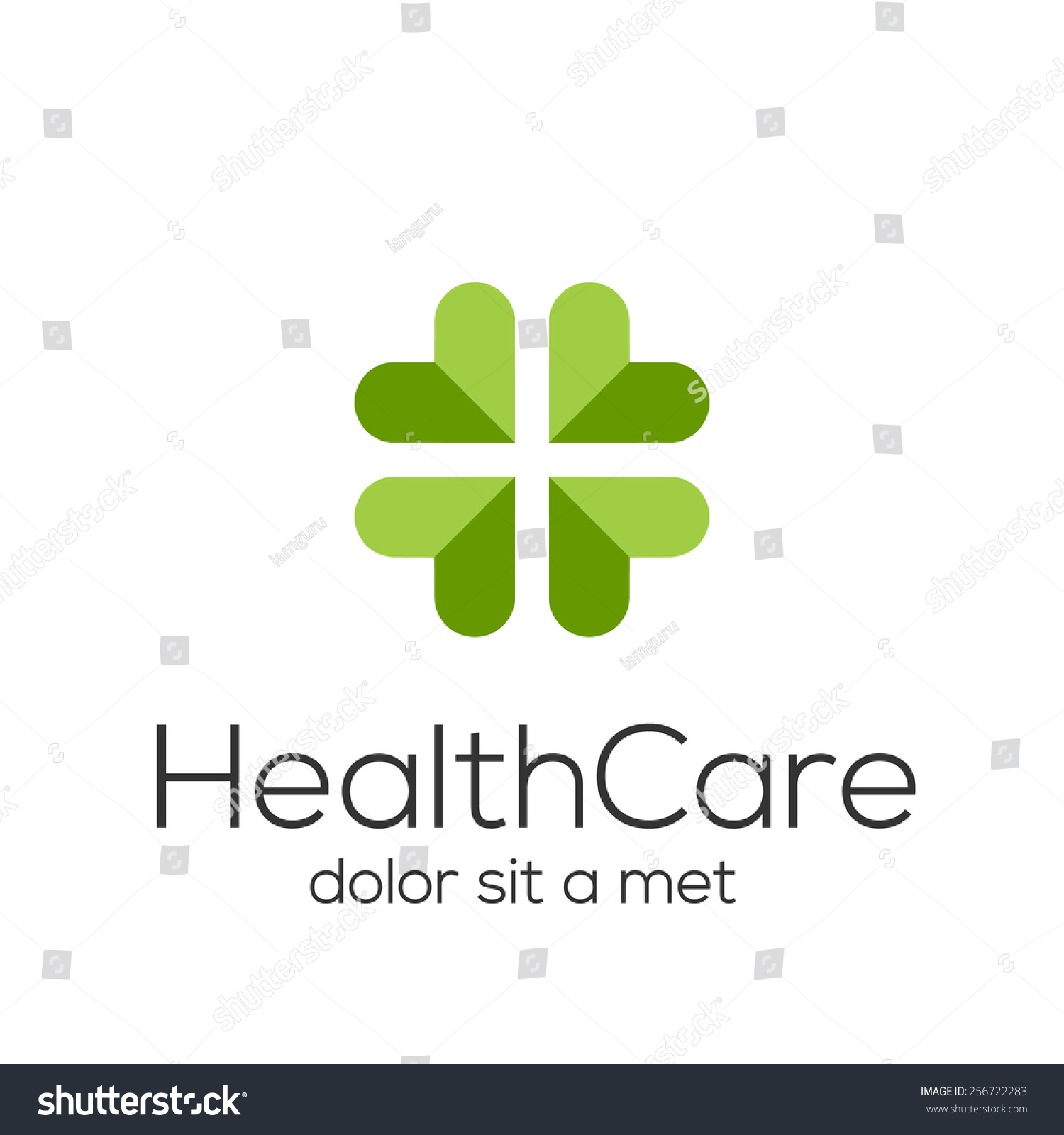 abstract plus logo design template medicine stock vector royalty