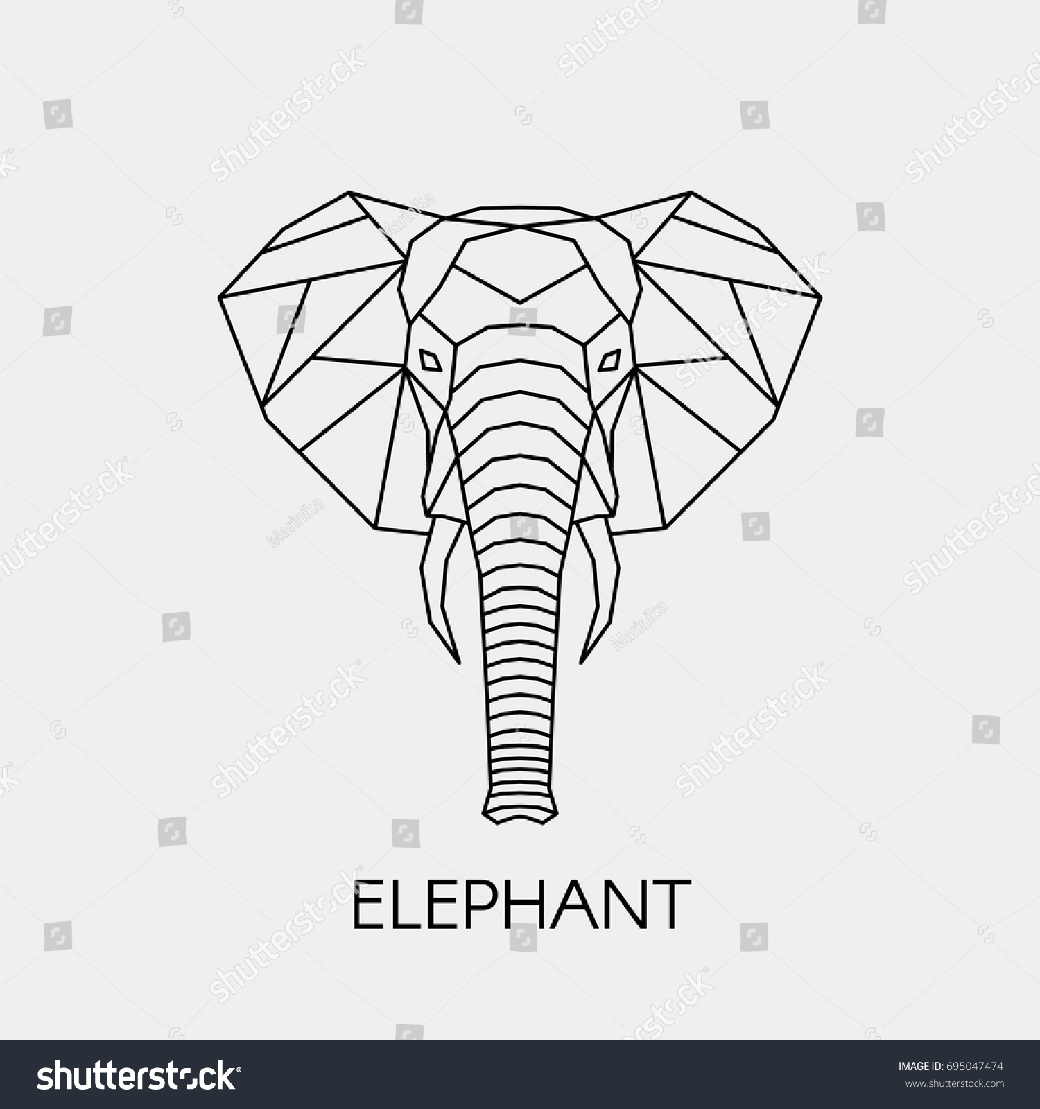 Free Free 70 Geometric Elephant Svg SVG PNG EPS DXF File