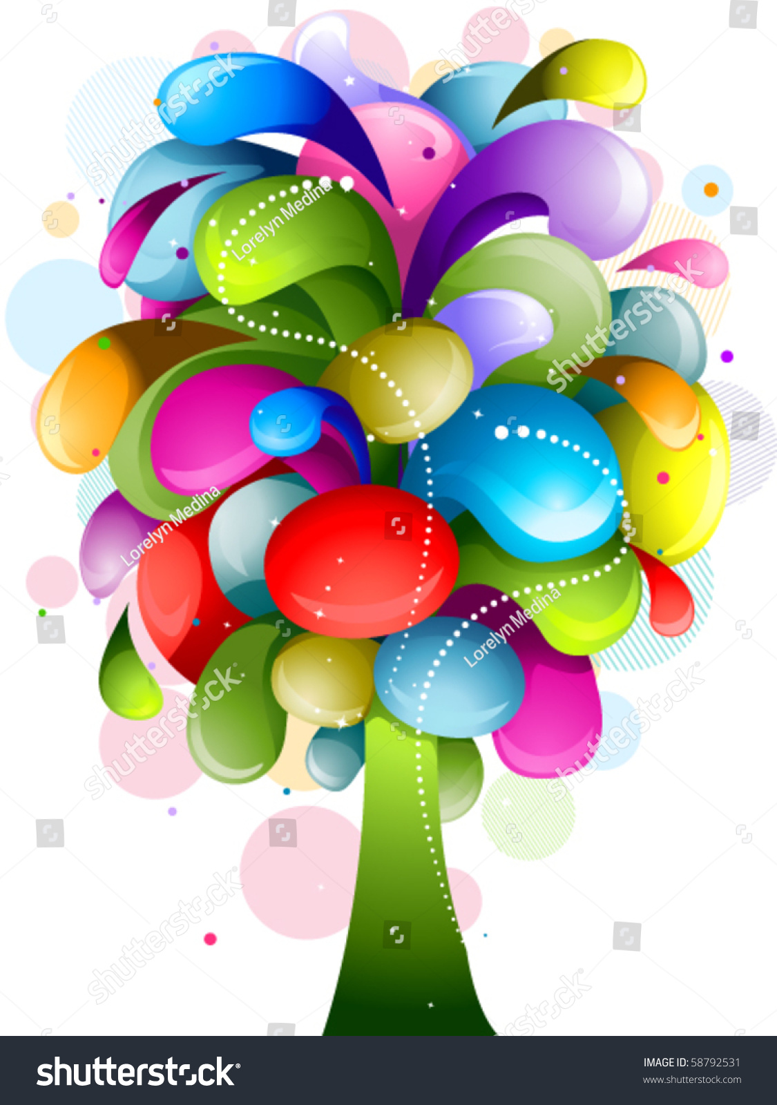 Abstract Rainbow Swirl Tree Design Vector Stock Vector Royalty Free 58792531 Choose your favorite abstract swirl designs and purchase them as wall art, home decor, phone cases. shutterstock