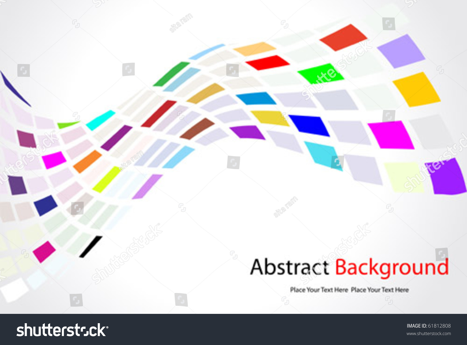 Abstract Rectangular Background With Rainbow Colors 2 Stock Vector ...