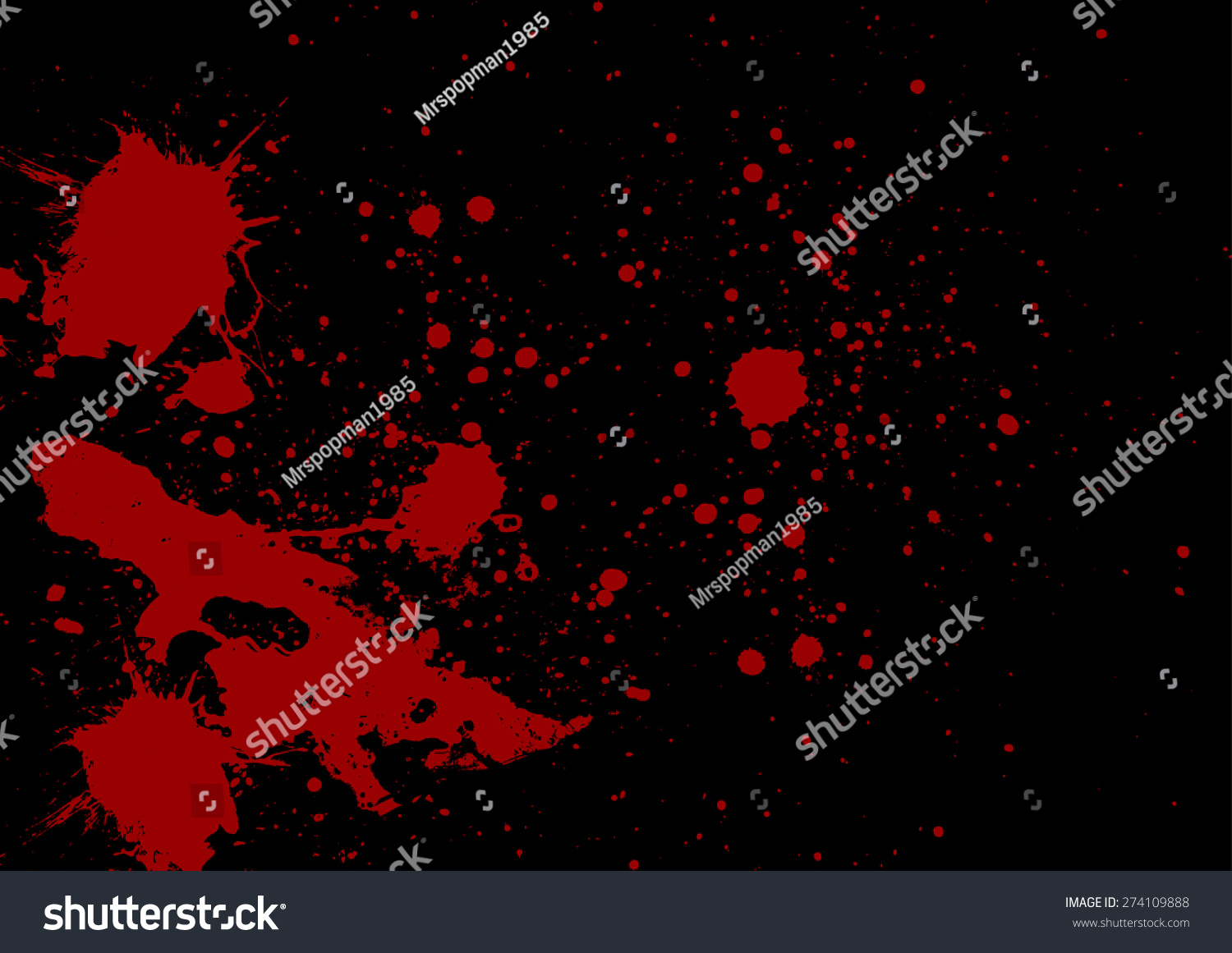 Abstract Red Color Splatter On Black: เวกเตอร์สต็อก (ปลอดค่าลิขสิทธิ์