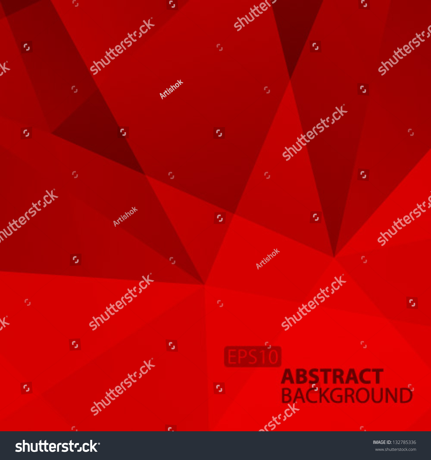 Abstract Red Geometric Background Vector Illustration Stock Vector