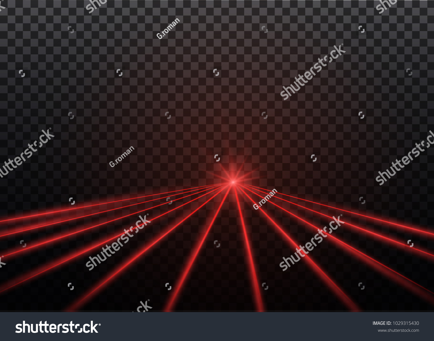 Abstract Red Laser Beam Transparent Isolated Stock Vector Royalty Free Shutterstock