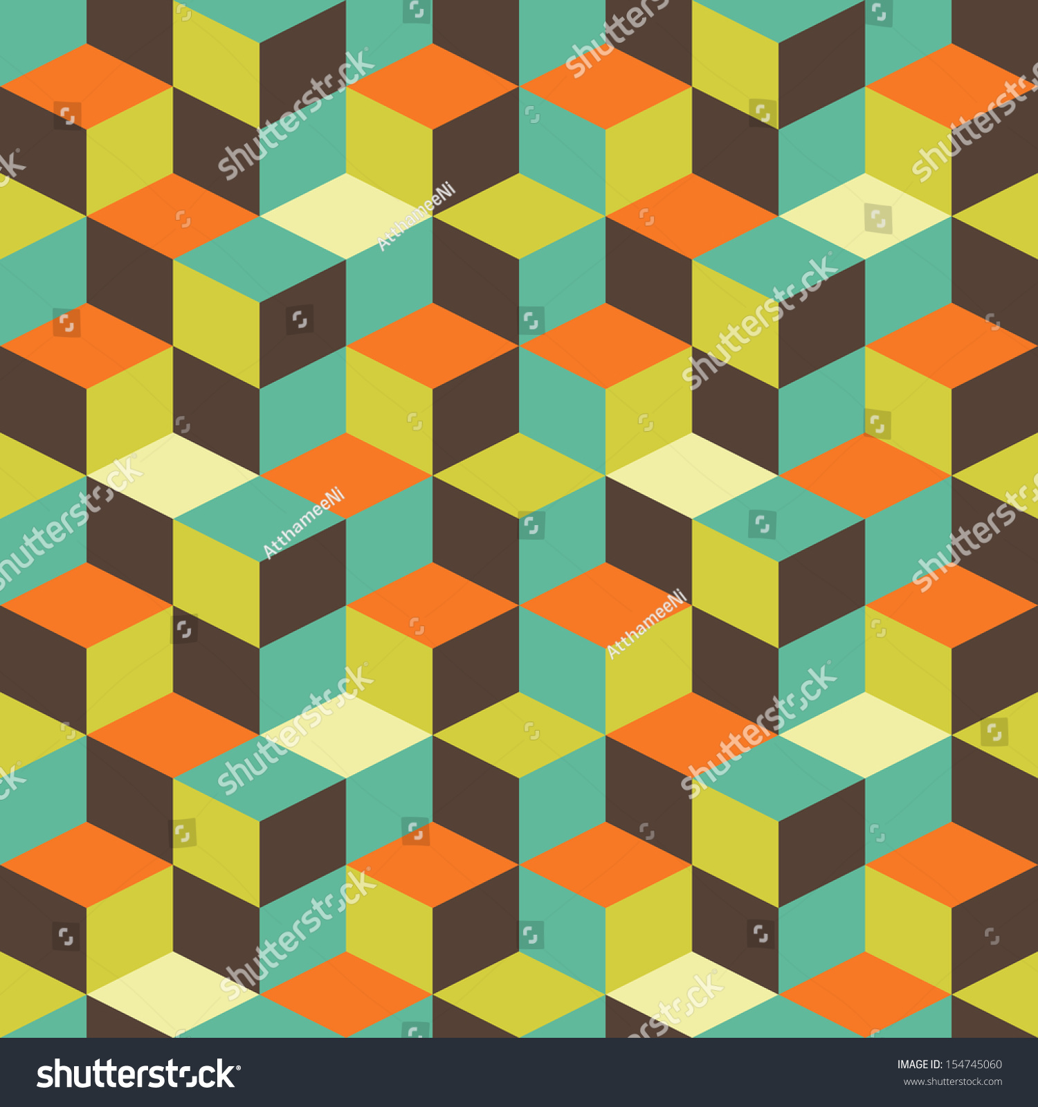 Abstract Retro Geometric Pattern For Design Stock Vector Illustration ...