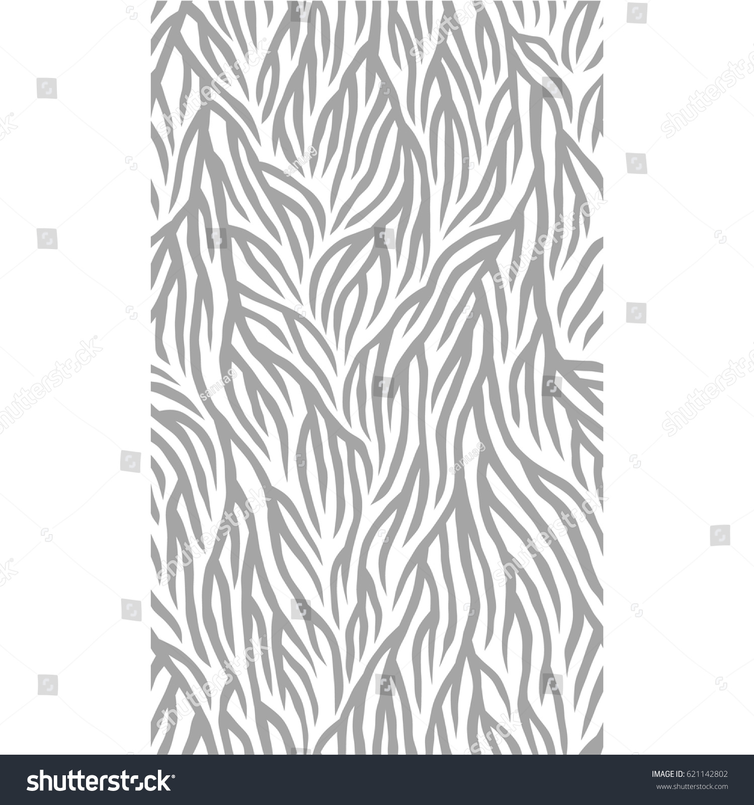 Abstract Seamless Nature Pattern Rootlike Structure Stock Vector ...