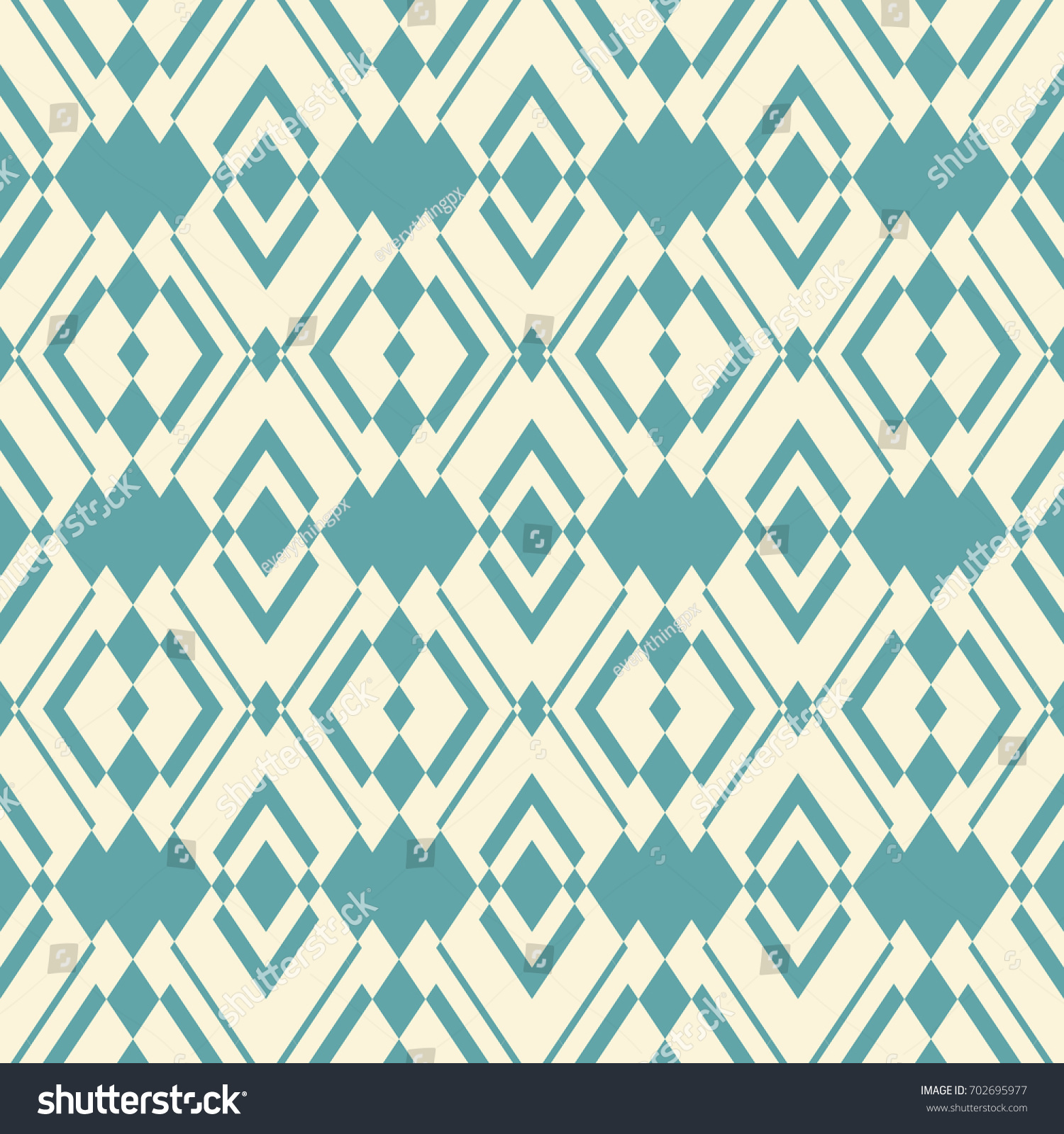 Abstract Seamless Pattern Cadet Blue Color Stock Vector 702695977 ...