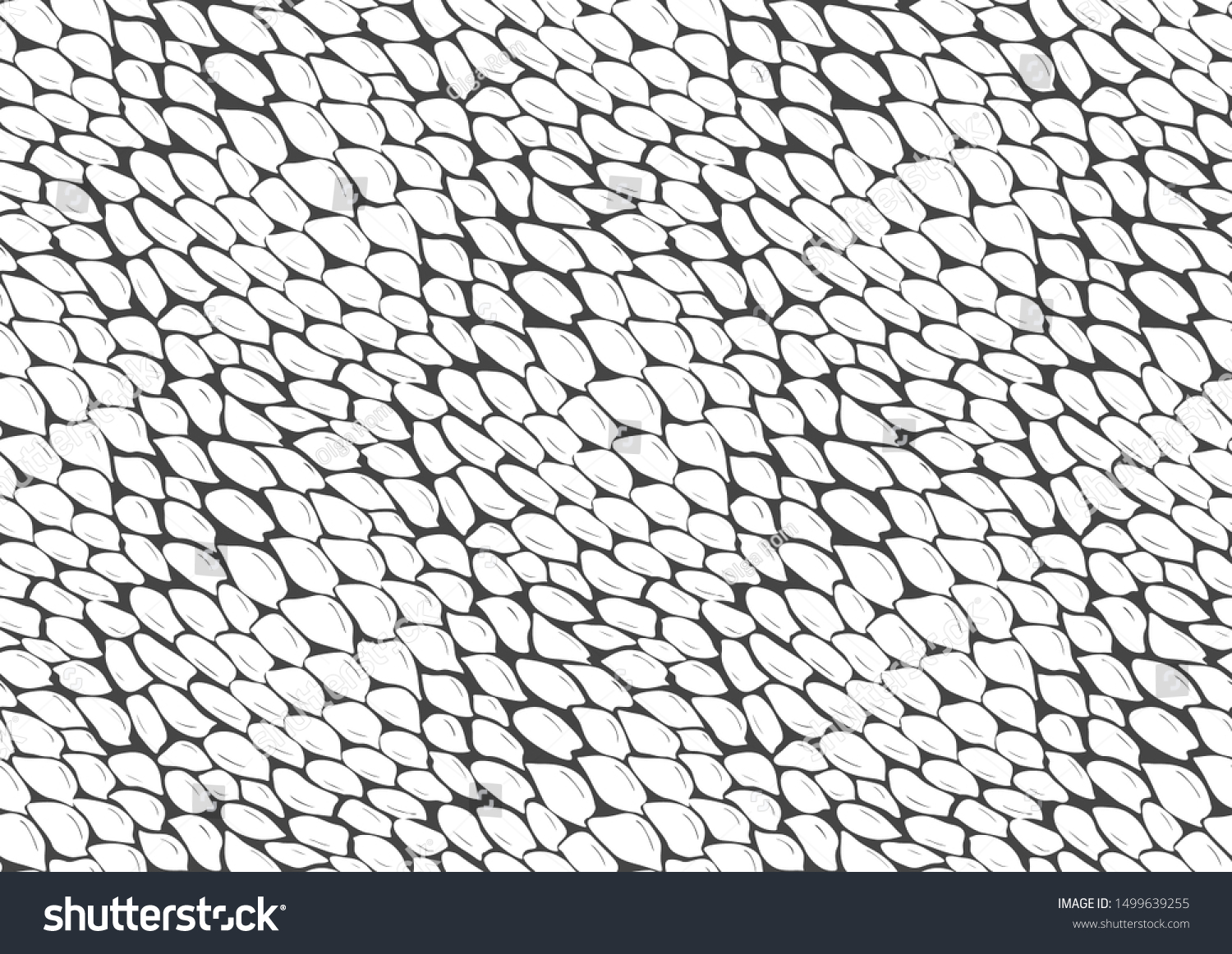 Abstract Snake Scale Skin Seamless Pattern Stock Vector Royalty Free