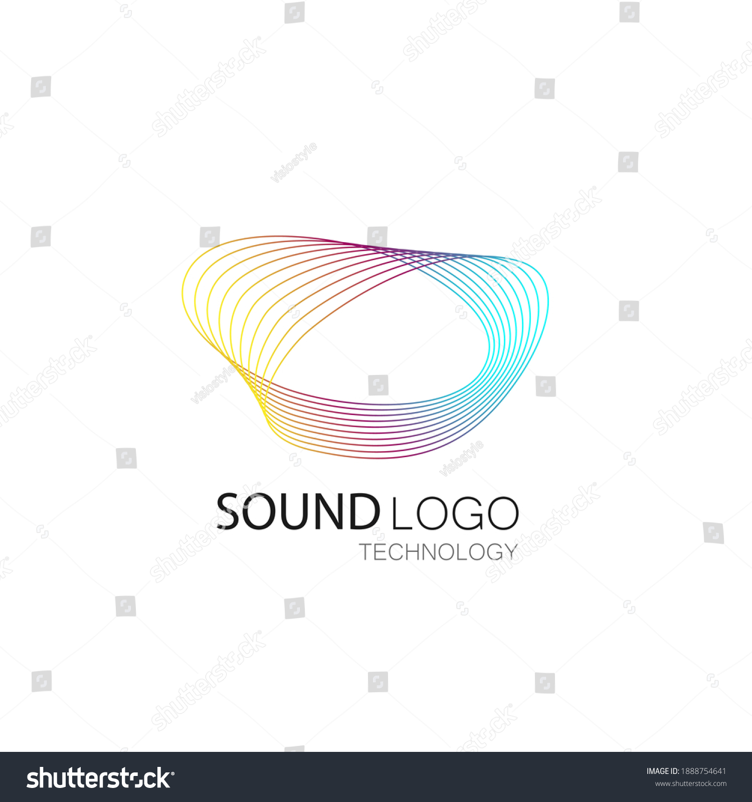 Abstract Sound Wave Technology Logo Vector Stock Vector (Royalty Free ...