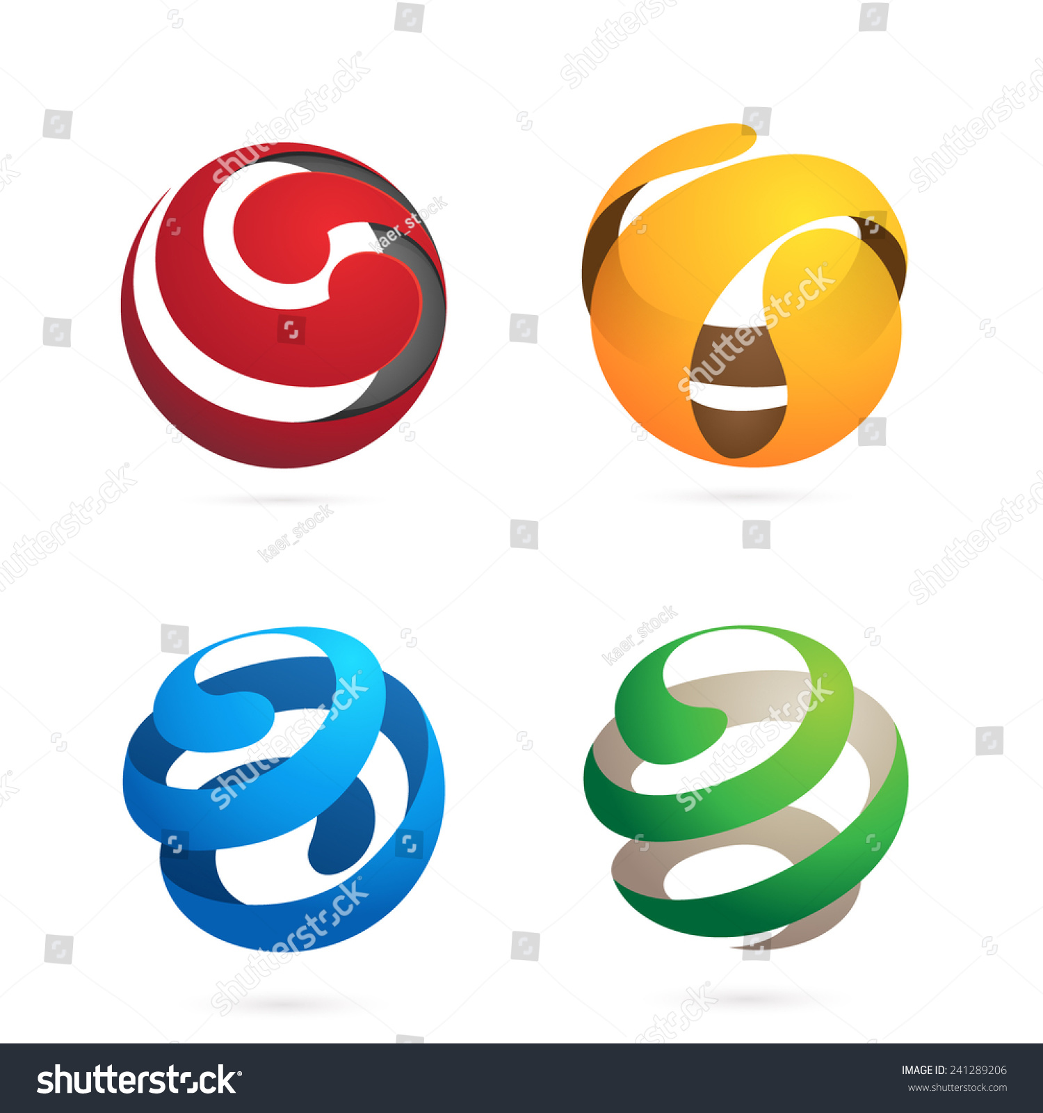 Abstract Sphere Logo Stock Vector 241289206 - Shutterstock
