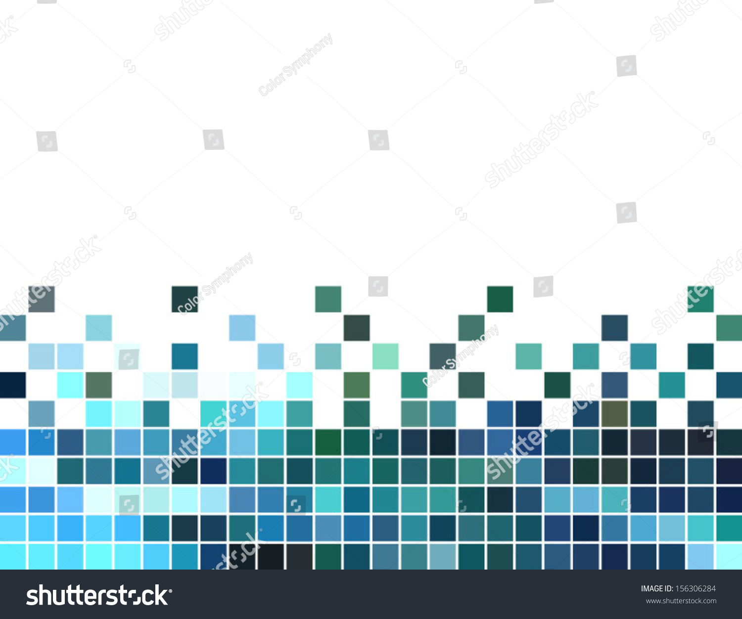 Abstract Square Pixel Mosaic Background Stock Vector Illustration ...