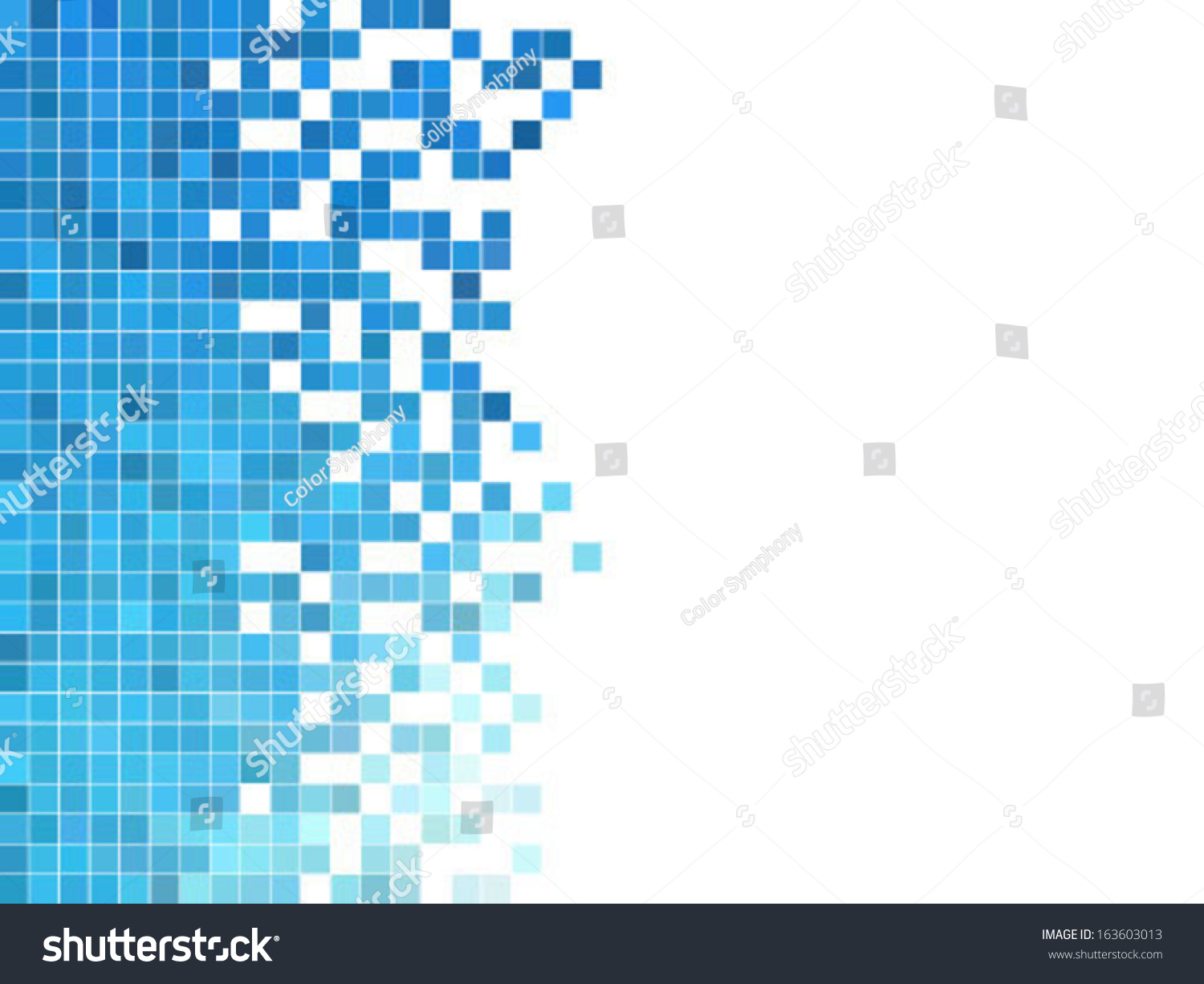Abstract Square Pixel Mosaic Background Stock Vector 163603013 ...