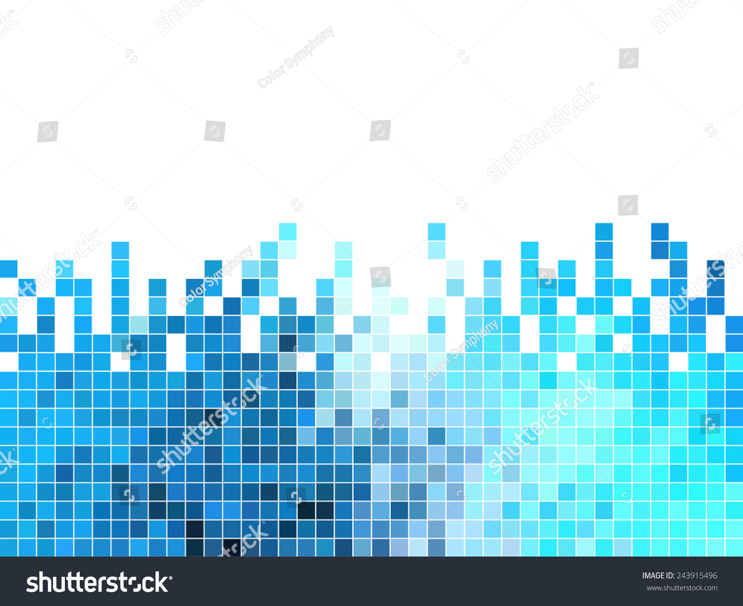 Abstract Square Pixel Mosaic Background Stock Vector 243915496 ...