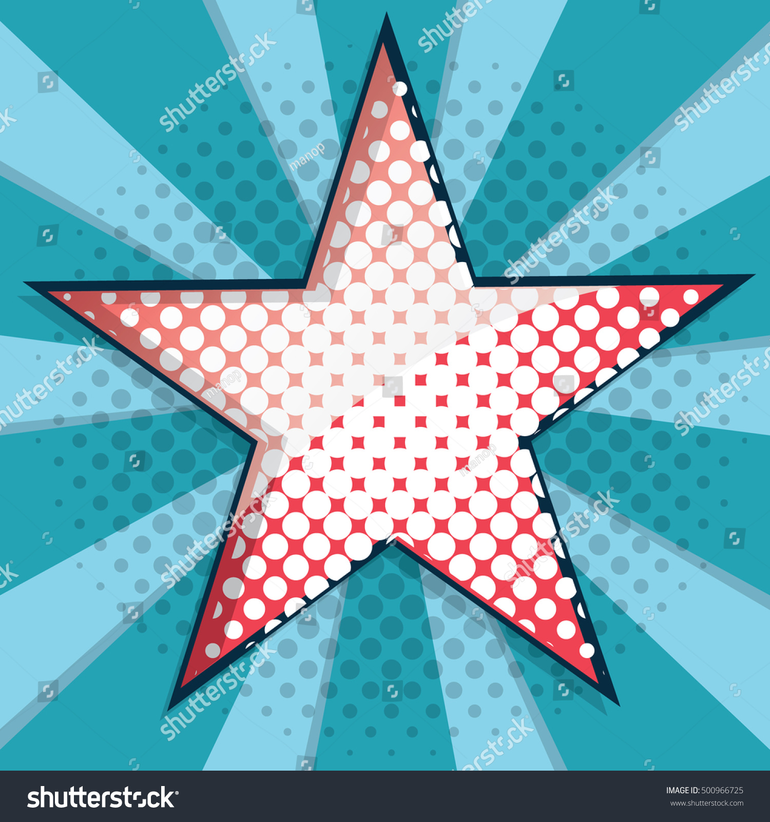 Abstract Star Background Pop Art Style Royalty Free Stock Image