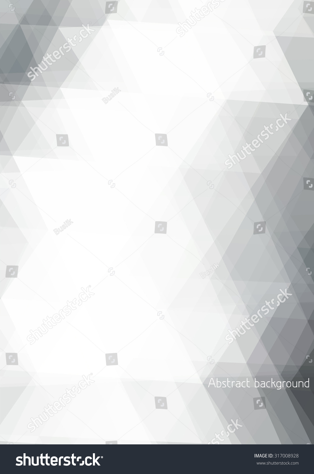 Abstract Subtle BlackAndWhite Background Textured By Triangles. Vector Graphic Pattern