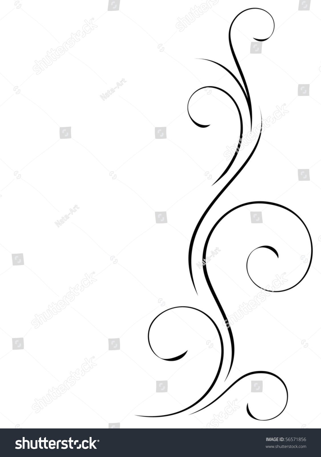 Abstract Swirly Decoration Stock Vector (Royalty Free) 56571856