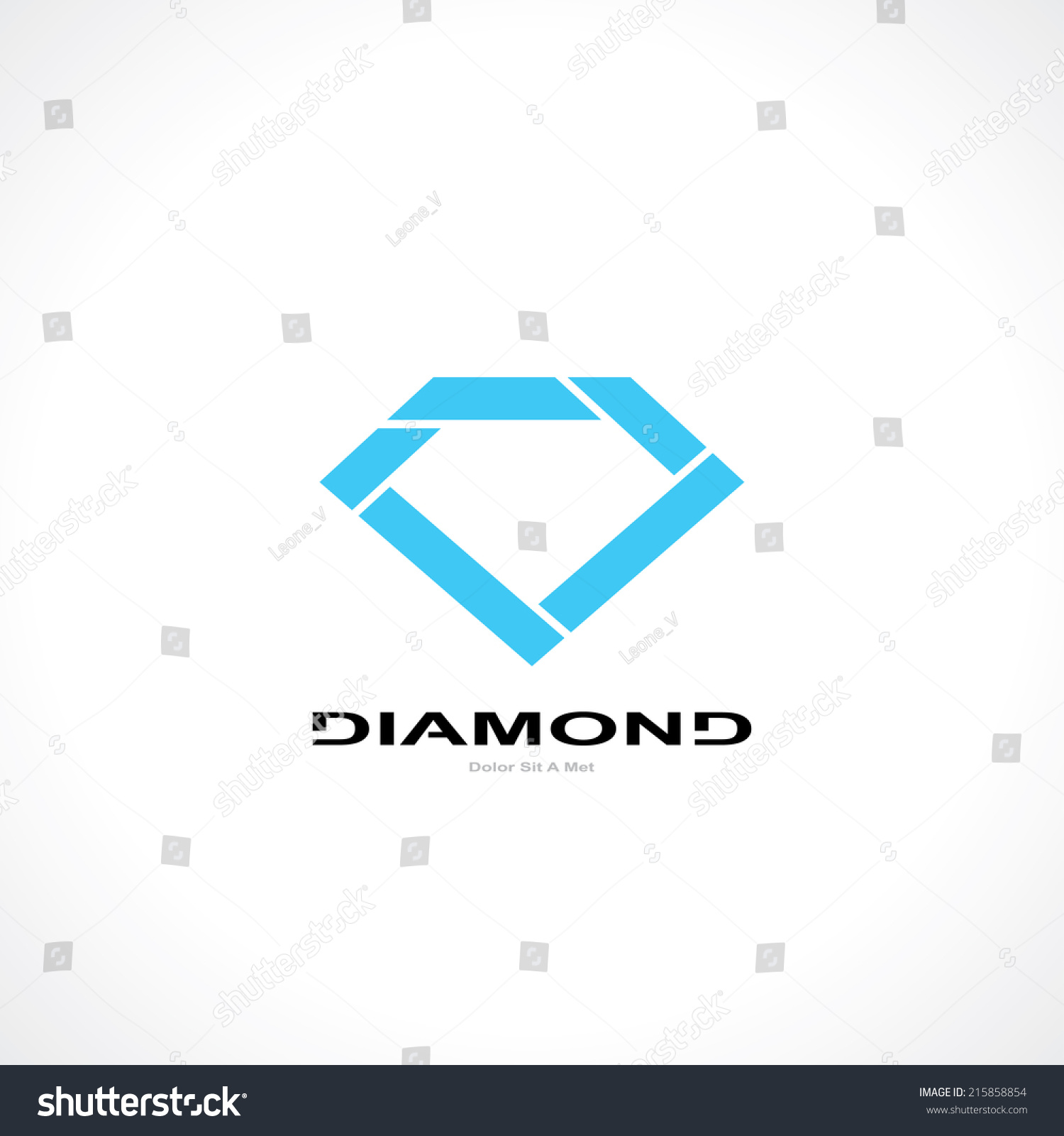 Abstract Symbol Diamond Template Logo Design Stock Vector 215858854 ...