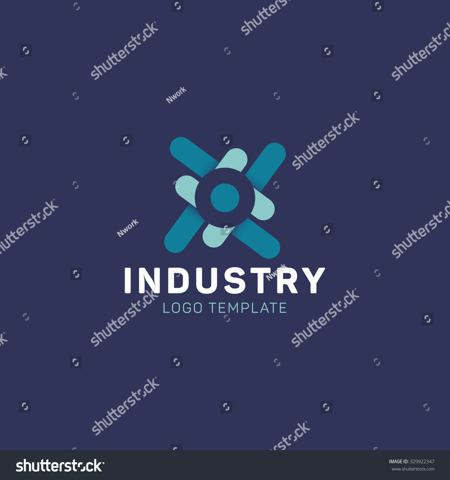Abstract Technical Logo Industry Logo Molecular Stock Vector (Royalty ...