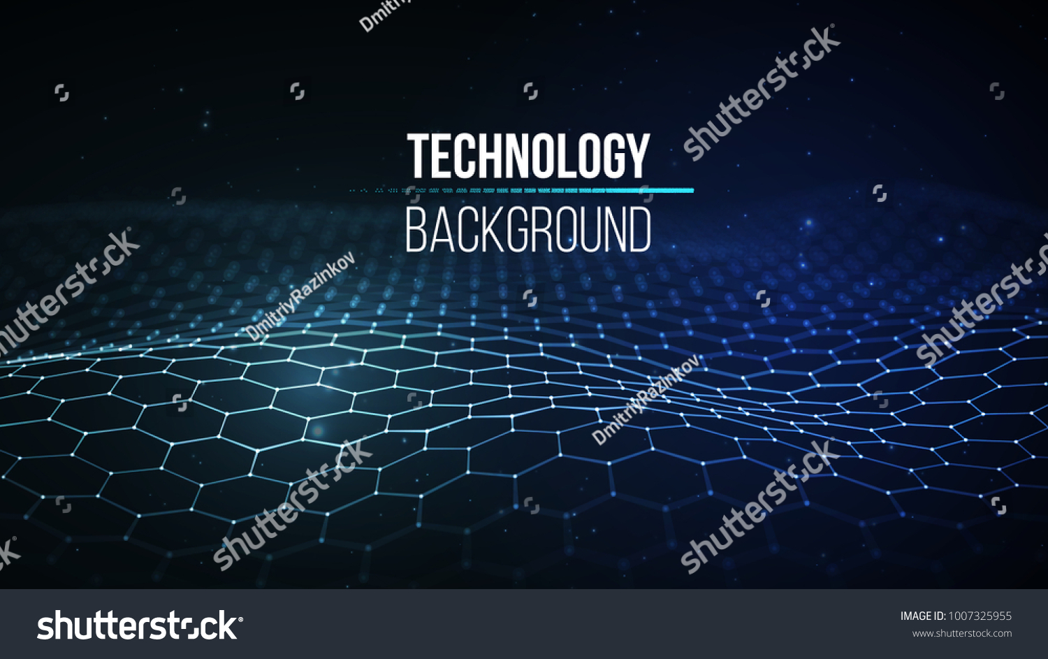 抽象的なテクノロジーの背景 背景3dグリッド Cyber Technology Aiの未来的なワイヤフレーム 人工知能 サイバーセキュリティ背景のベクター画像イラスト のベクター画像素材 ロイヤリティフリー