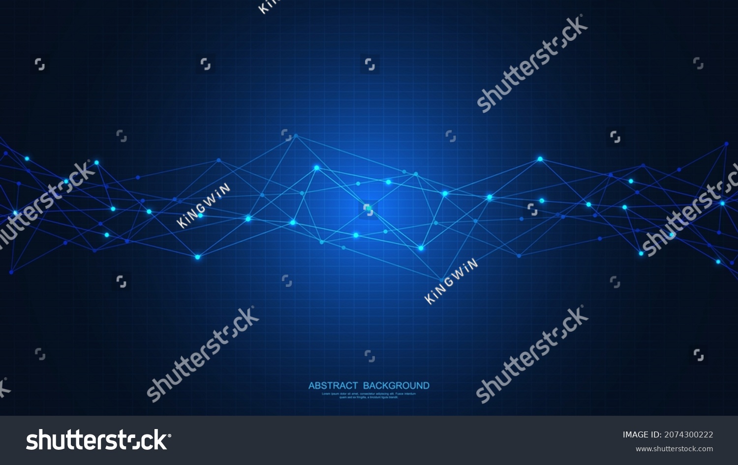 Abstract Technology Background Connecting Dots Lines Stock Vector ...
