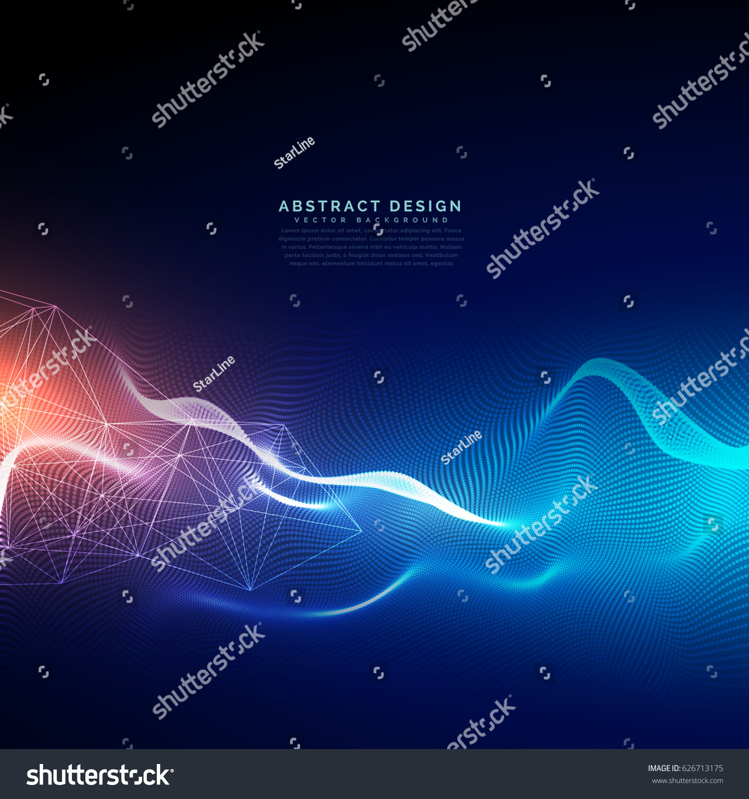 Abstract Technology Background Light Effect Stock Vector (Royalty Free