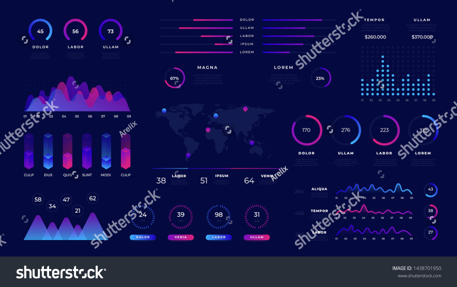 SVG of Abstract technology hud infographic diagram. Data screen with chart, graphic, ui panel, visualization screen. Vector futuristic neon ui digital illustration on tech panel with dark background svg