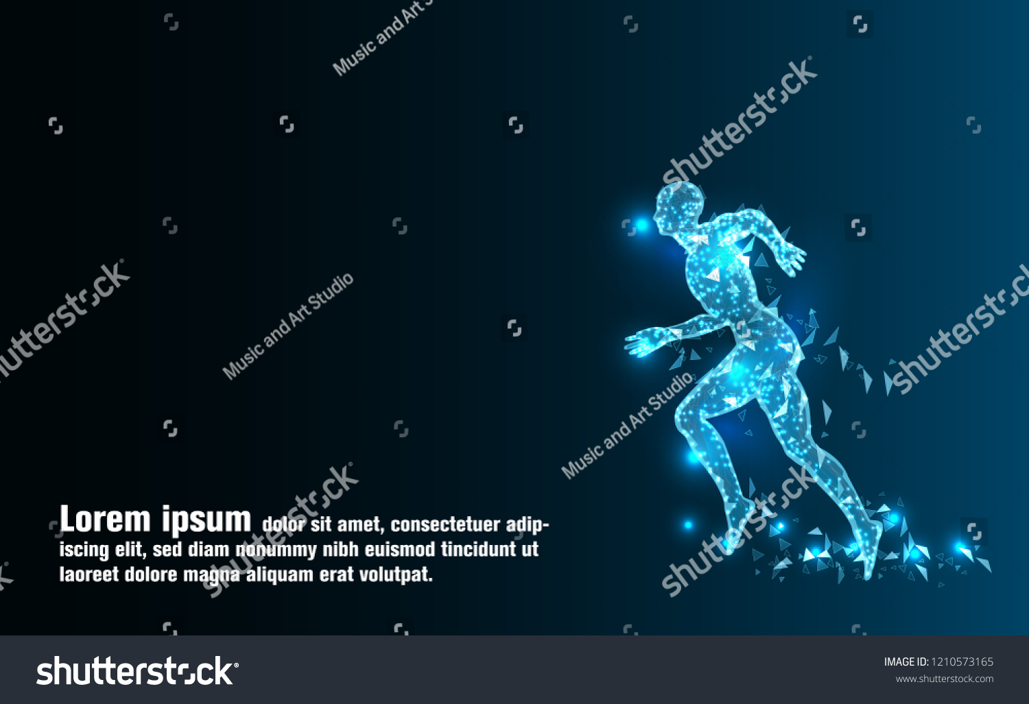 Abstract Technology Future Artificial Intelligence Poly Stock Vector Abstract Technology Future Artificial Intelligence Poly Stock Vector