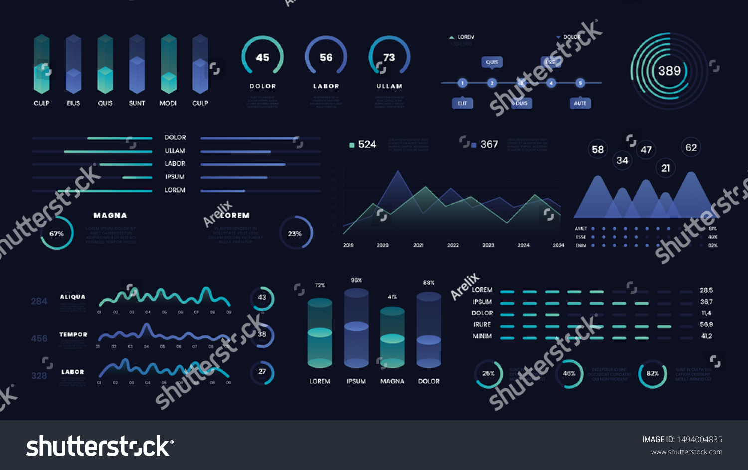 SVG of Abstract technology user interface. Vector futuristic neon ui infographics digital illustration on tech panel hud diagram. Data screen with chart, graphic, ui panel, visualization screen svg