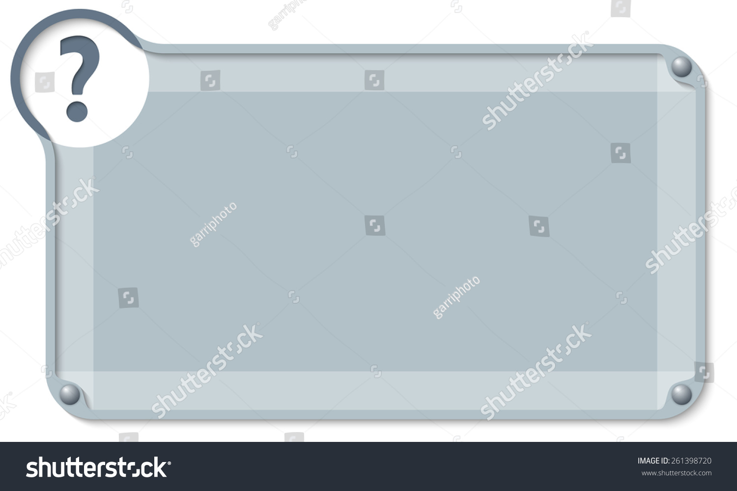 Abstract Text Box Entering Text Question Stock Vector (Royalty Free ...