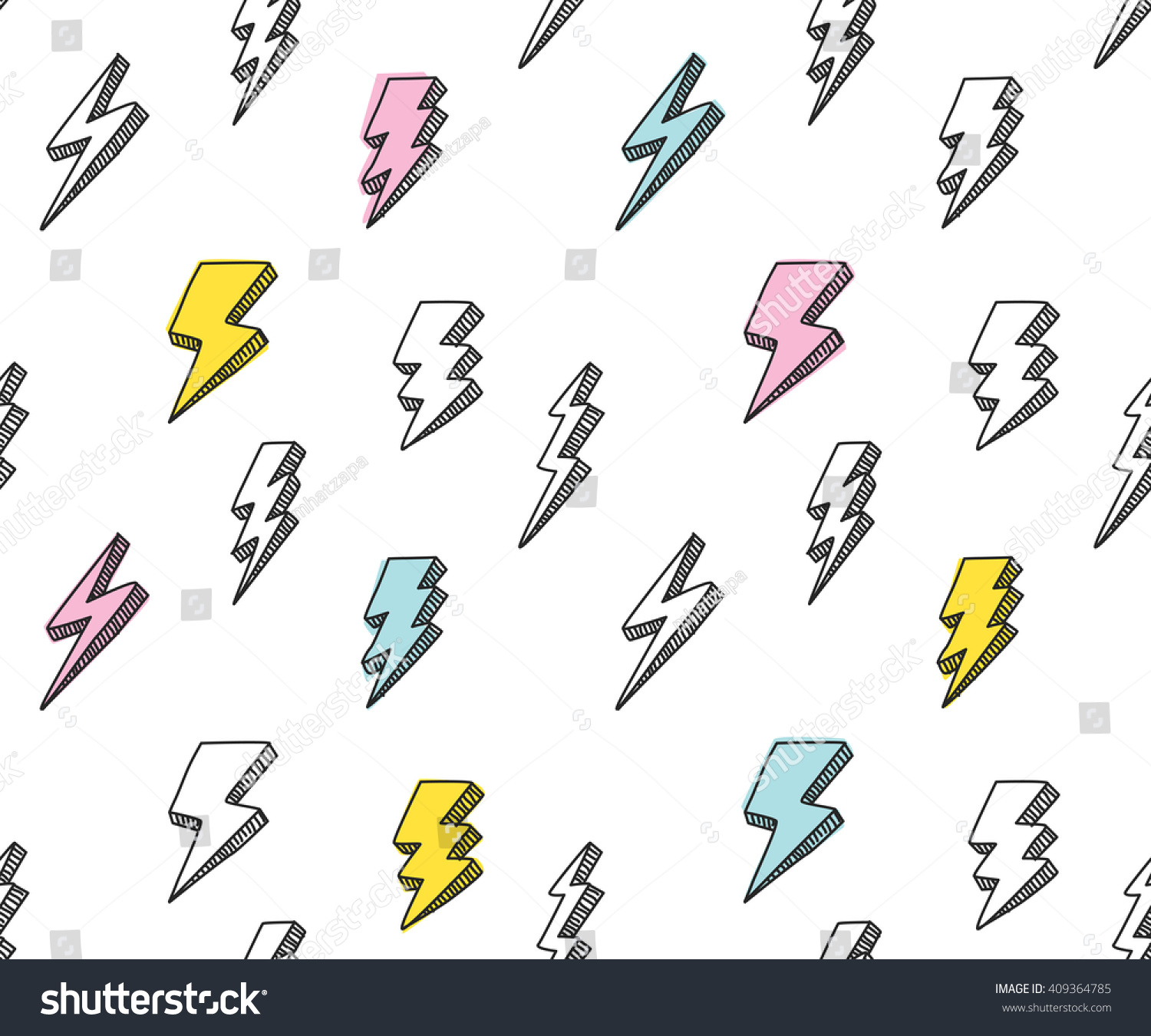 Abstract Thunder Background Stock Vector Illustration 409364785 ...